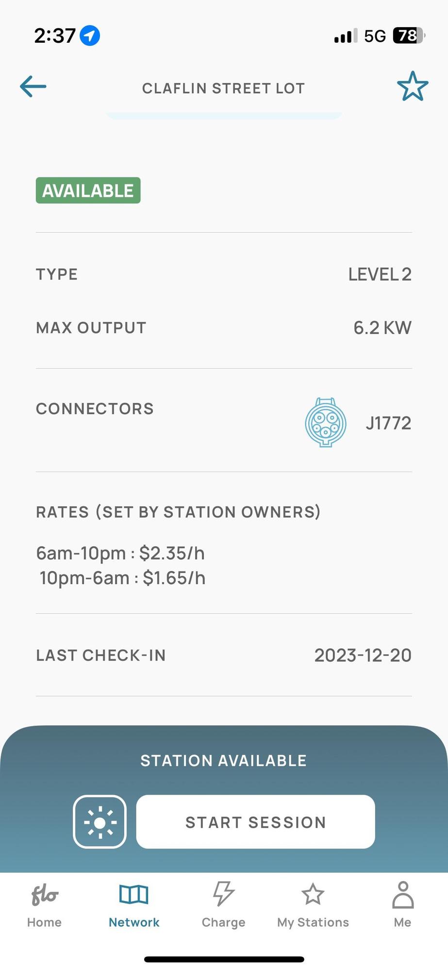 Claflin St Public Parking Lot (1) Belmont, MA EV Station