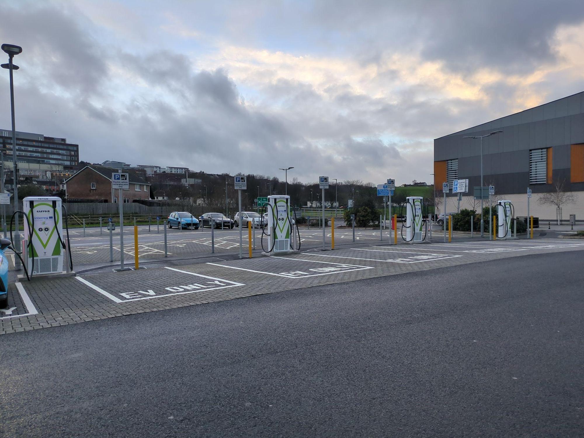 Newry Leisure Centre 60 Cecil St, Newry BT35 6AU, UK EV Station