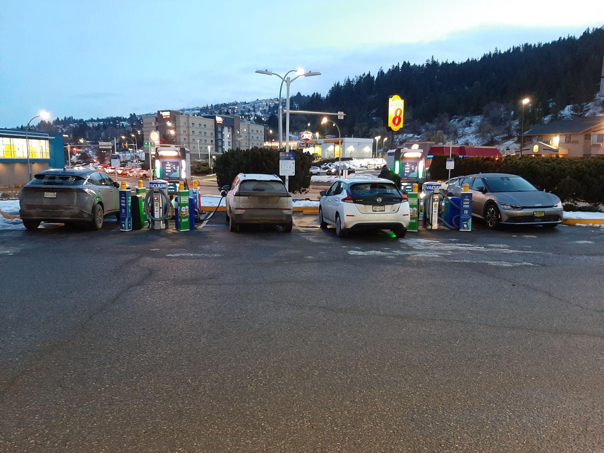 On the Run Convenience Store Kamloops, BC EV Station