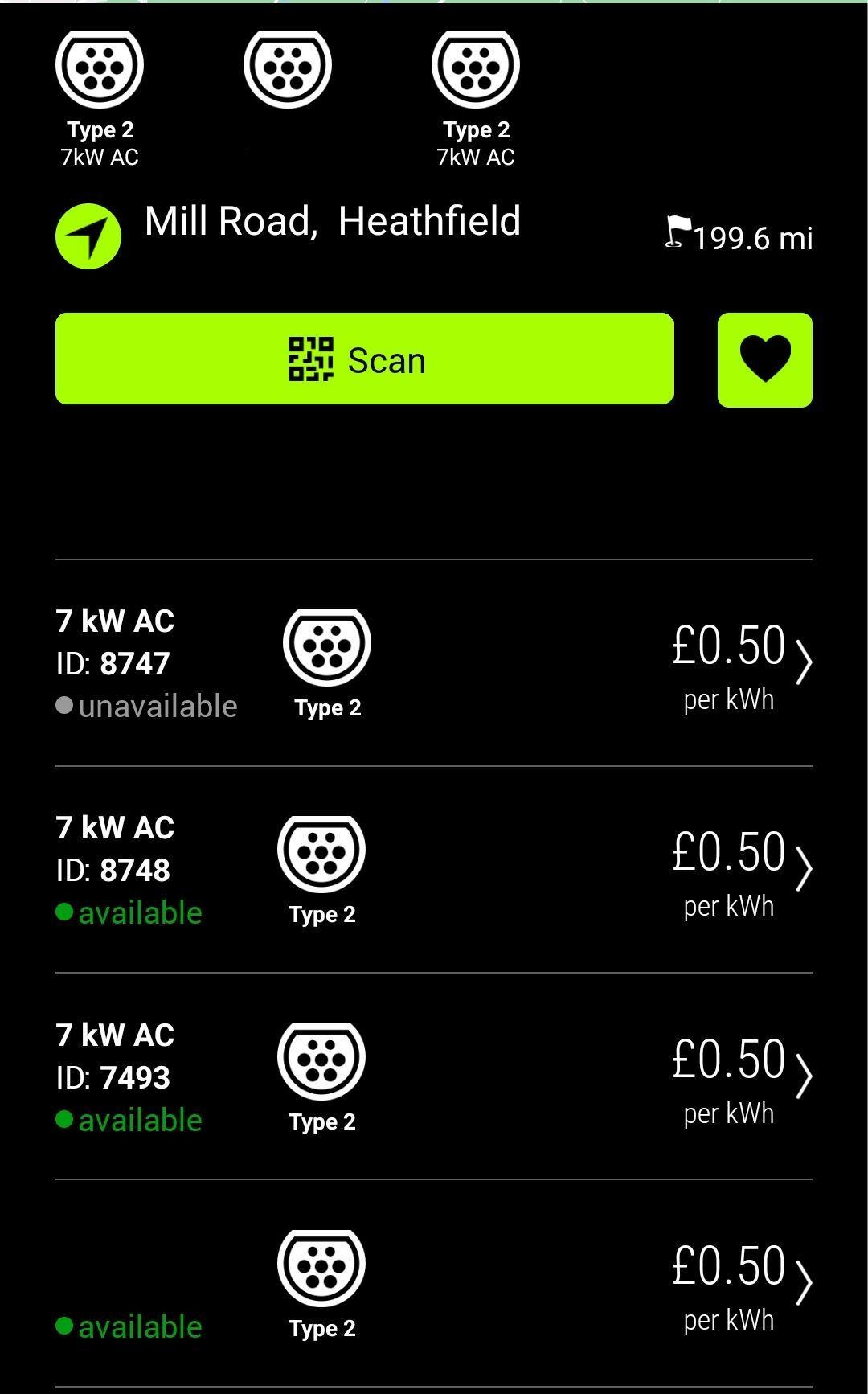 Mill Road Car Park Mill Road car park, Heathfield ,TN21 0XD, UK EV