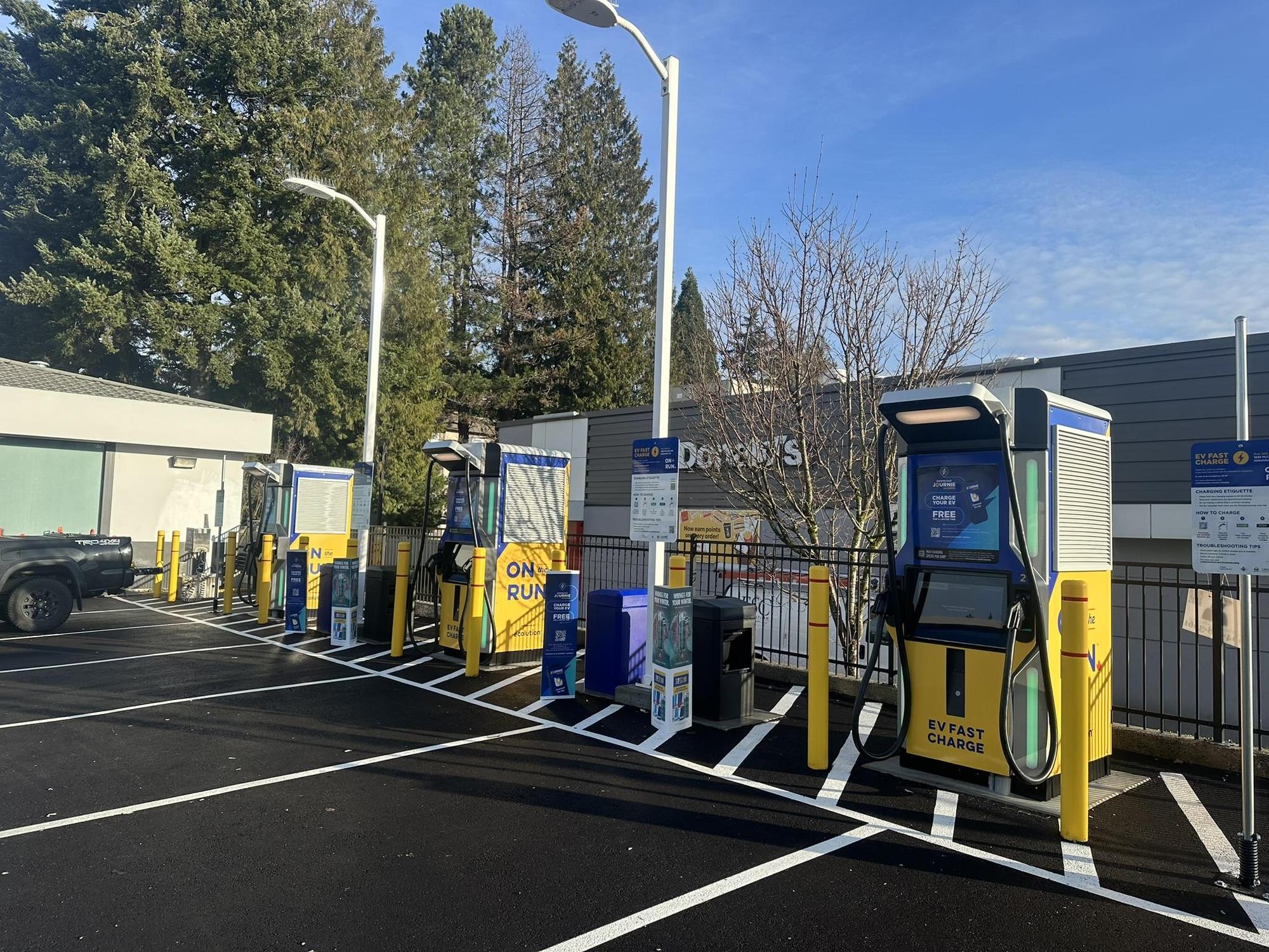On the Run Convenience Store Abbotsford, BC EV Station