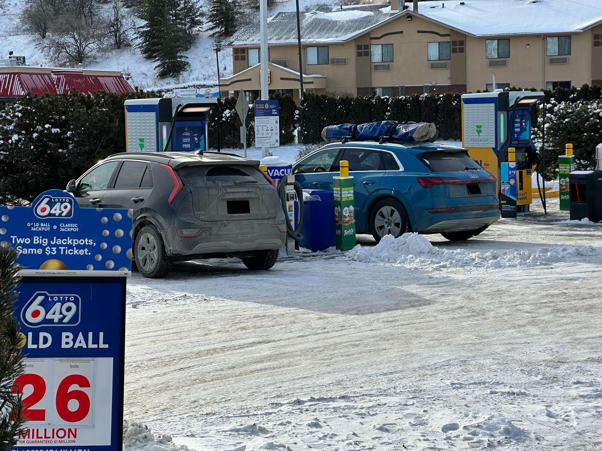 On the Run Convenience Store Kamloops, BC EV Station