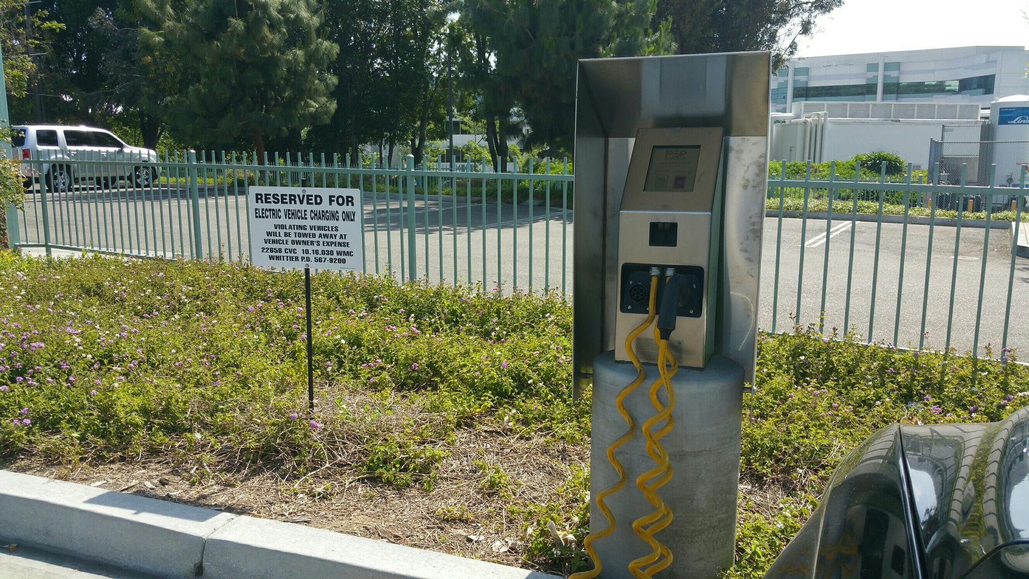 PIH Health Ernest D Wells Building Whittier, CA EV Station