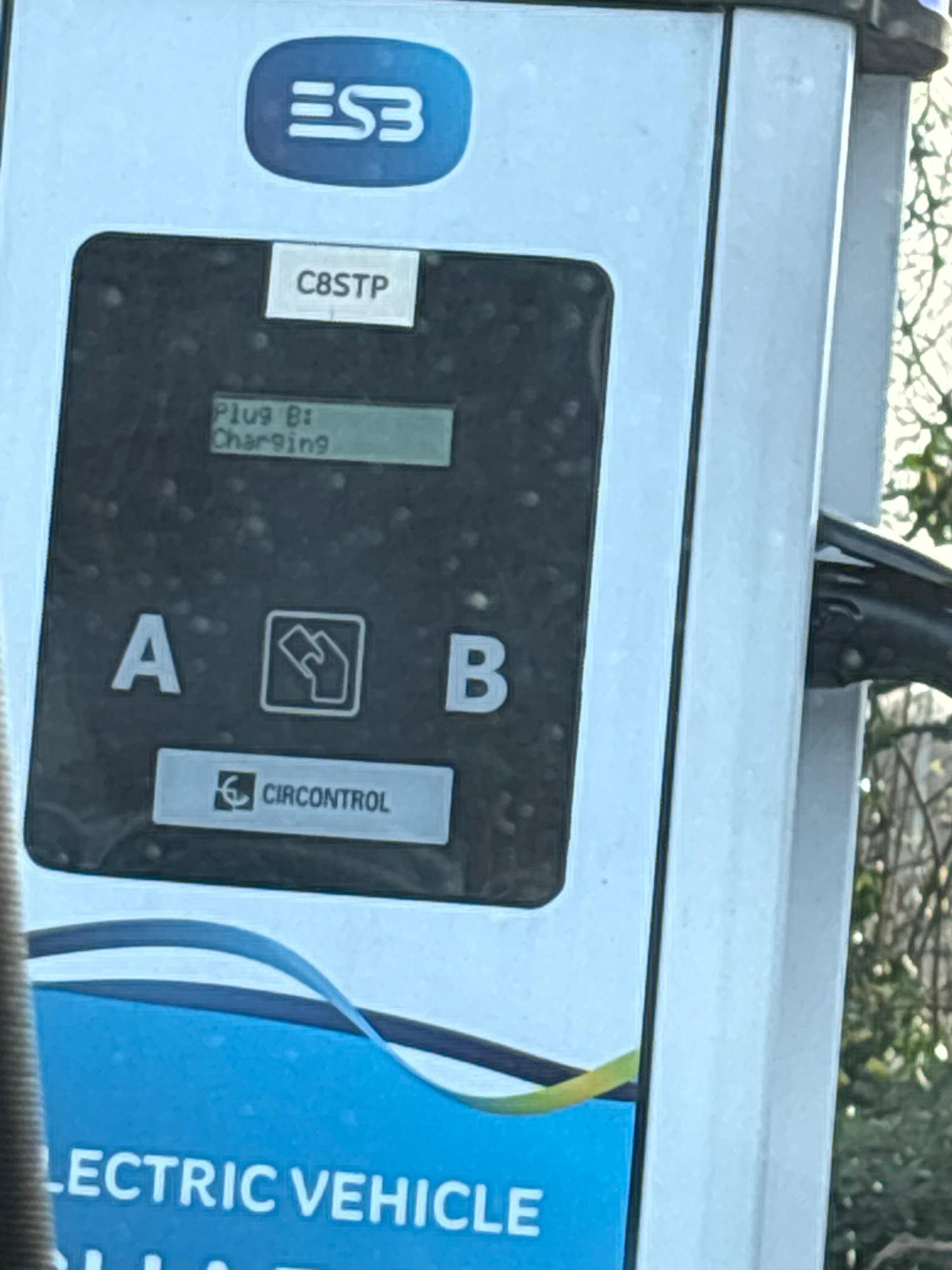 ESB Ecar charger Carrickmines Luas Park & Ride, Brenanstown, Co