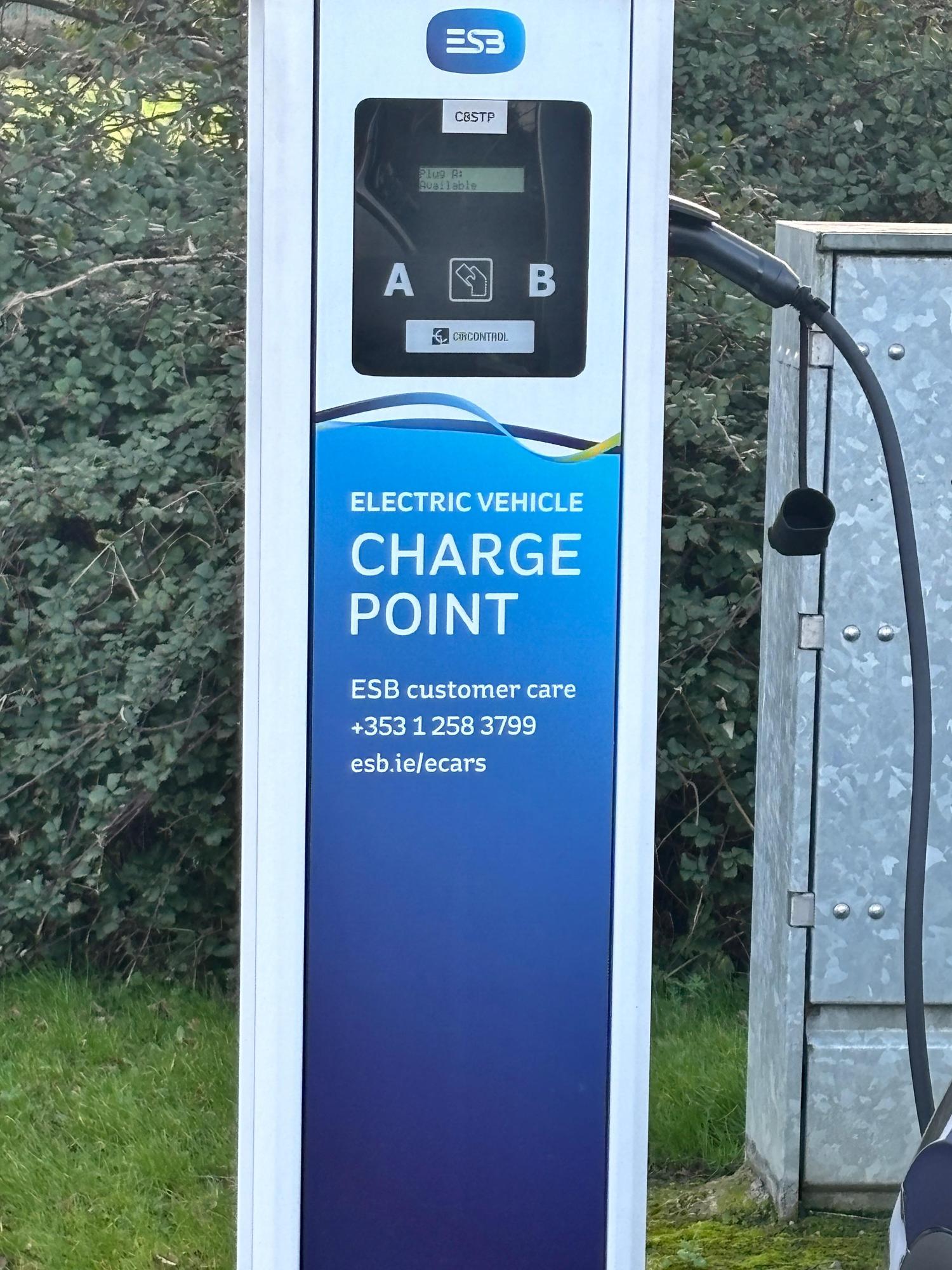 ESB Ecar charger Carrickmines Luas Park & Ride, Brenanstown, Co