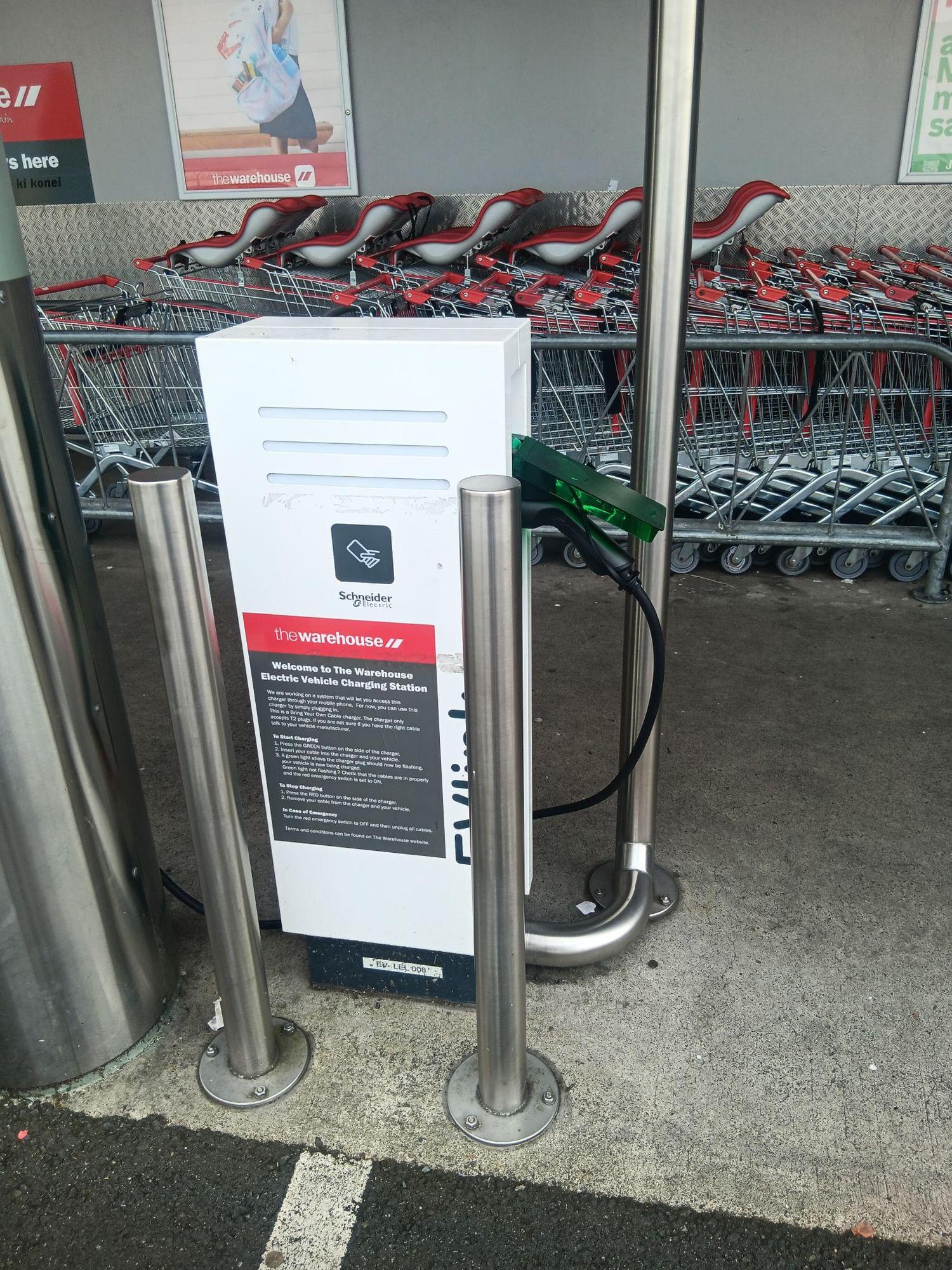 The Warehouse Taupo Taupō, Waikato EV Station