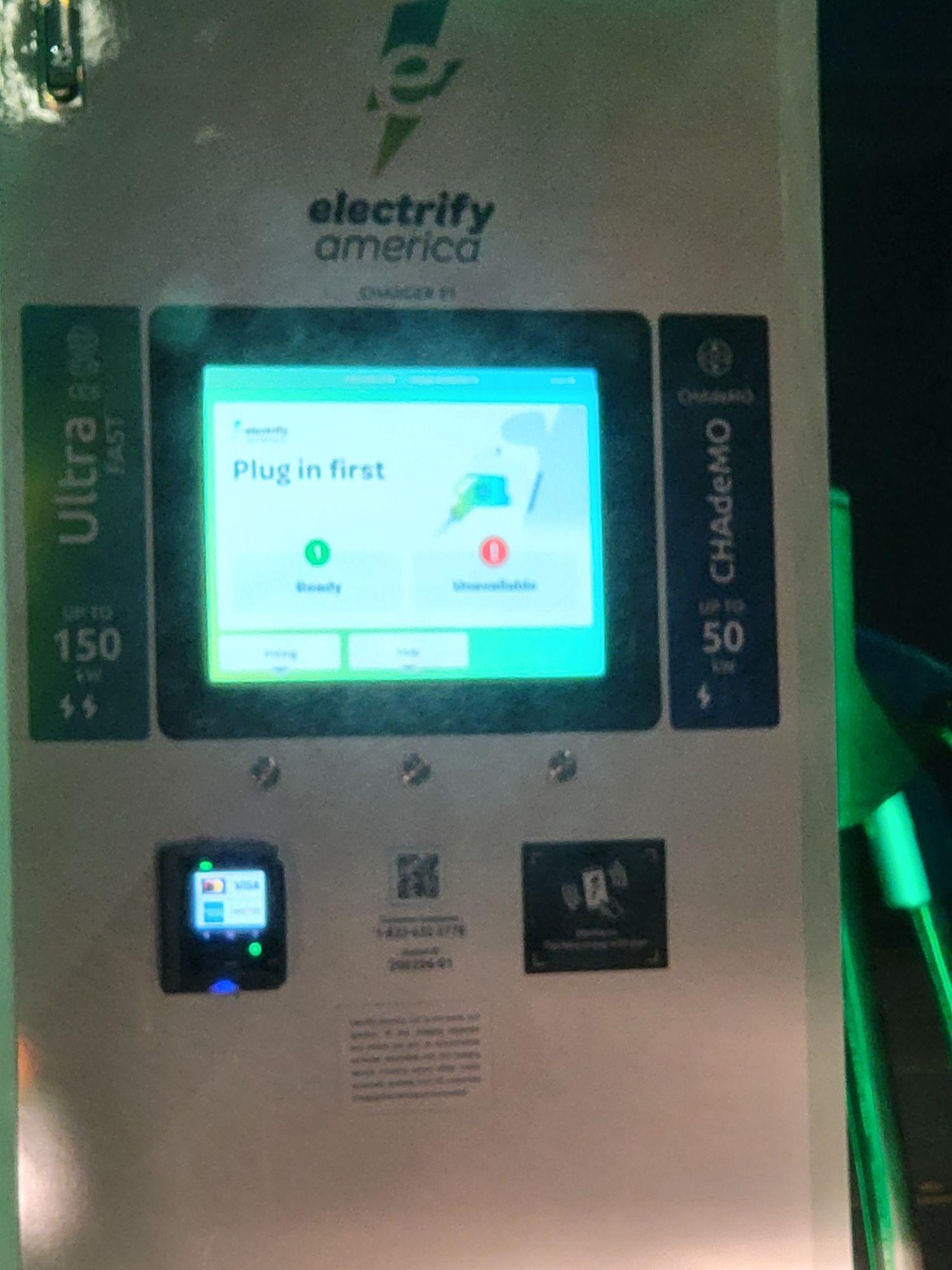 Charging in Electrify America Audi etron Forum