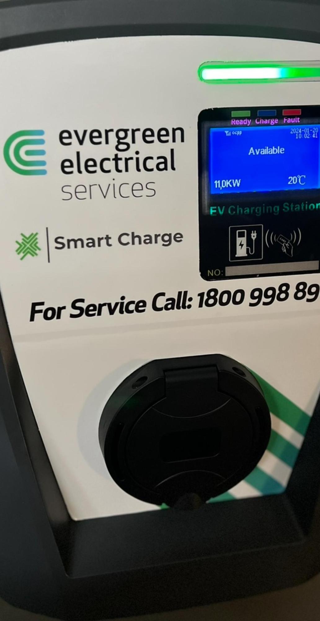 Evergreen Electrical Mansfield, QLD EV Station