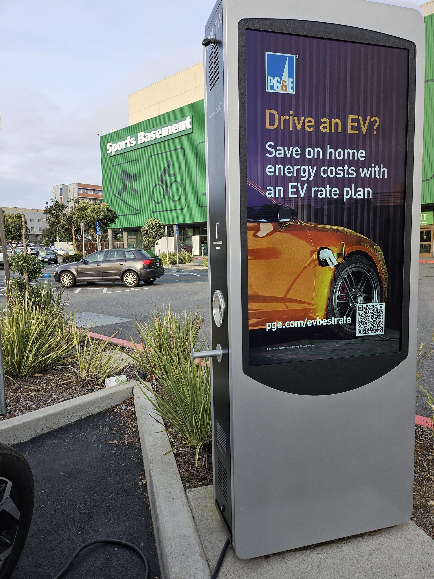 Stonestown Galleria Sports Basement SF, CA EV Station