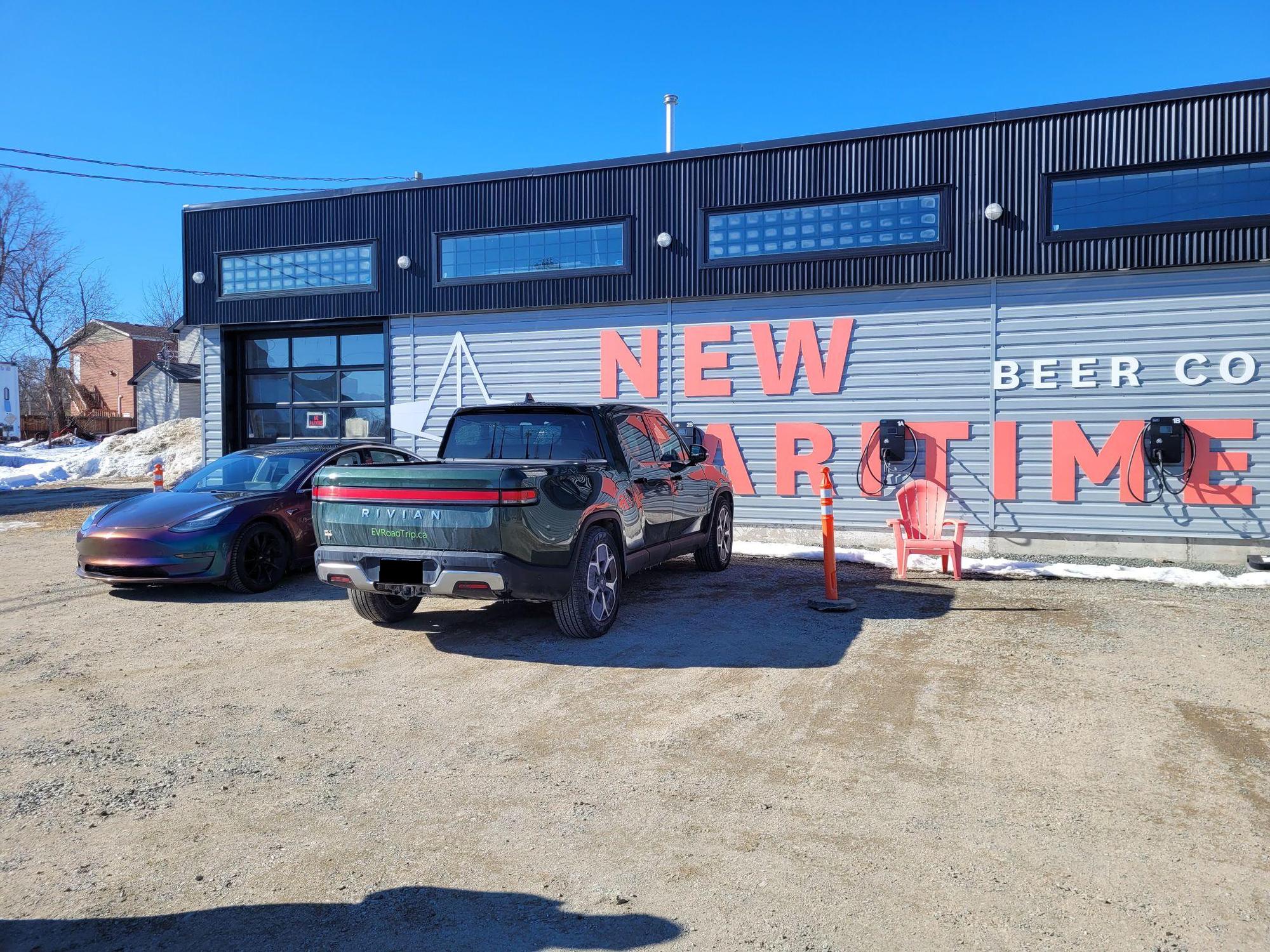 New Maritime Beer Company Miramichi, NB EV Station