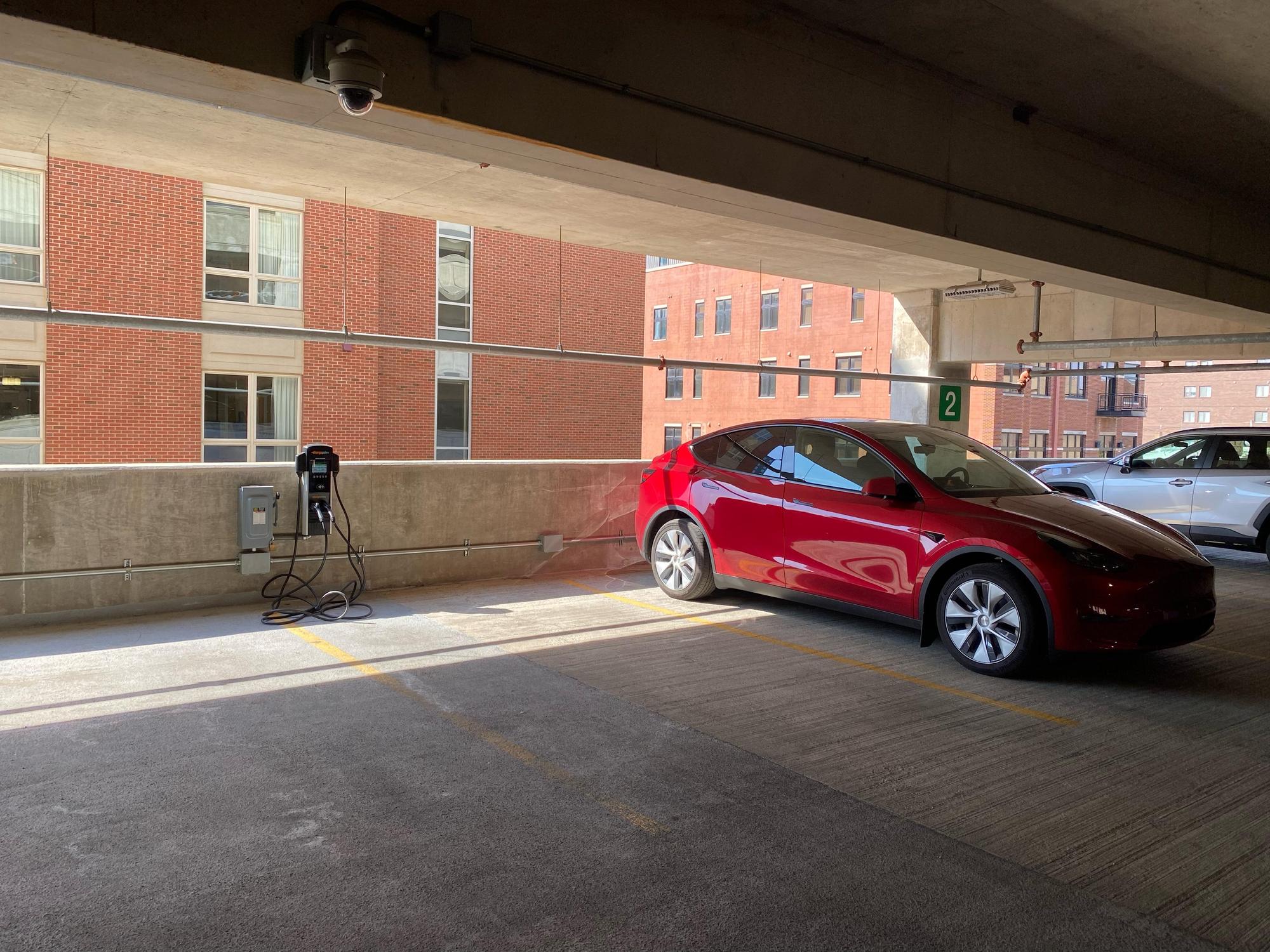 UIUC Campus Center Public Parking Deck Champaign, IL EV Station