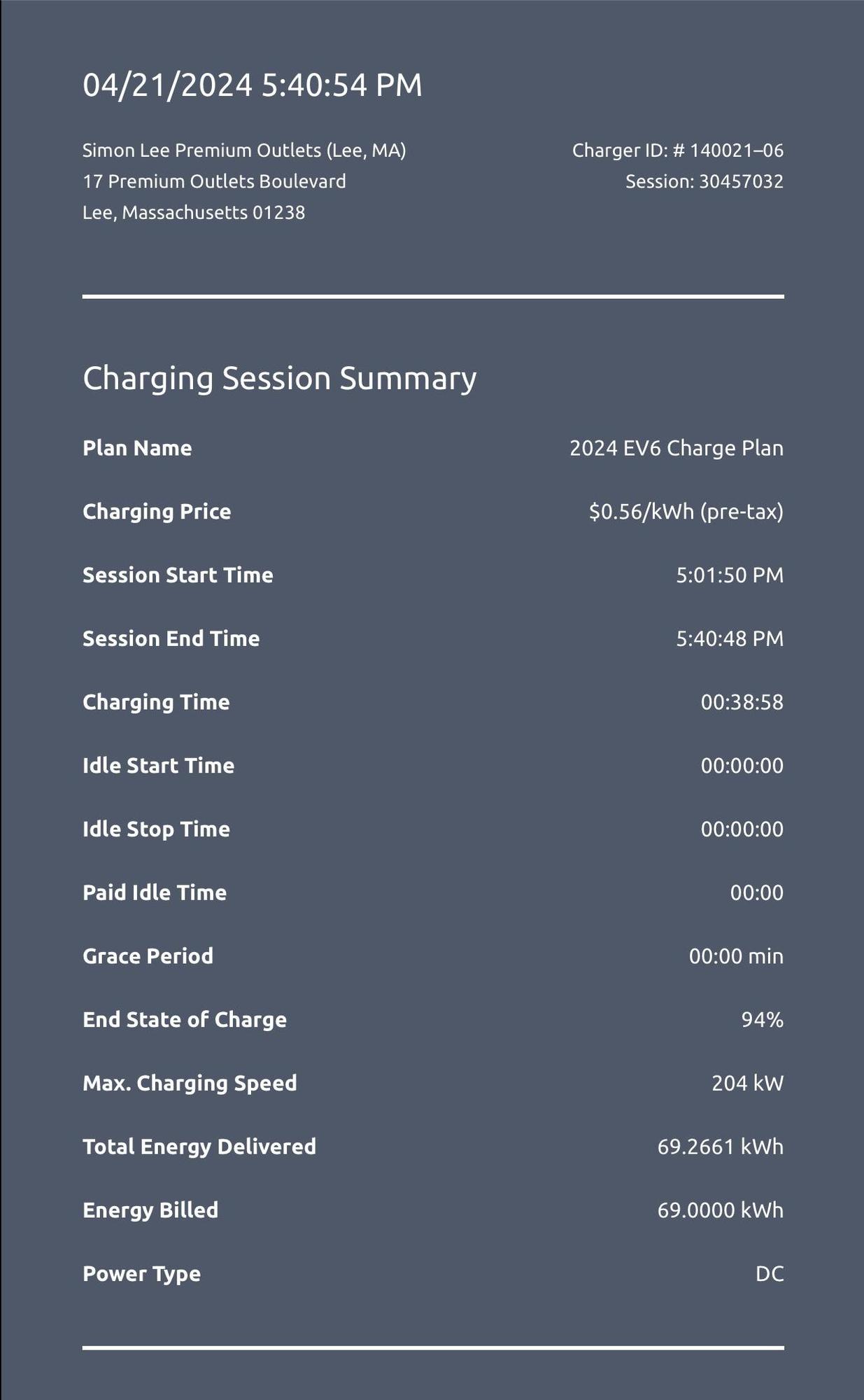 Lee Premium Outlets - North Lot | Lee, MA | EV Station