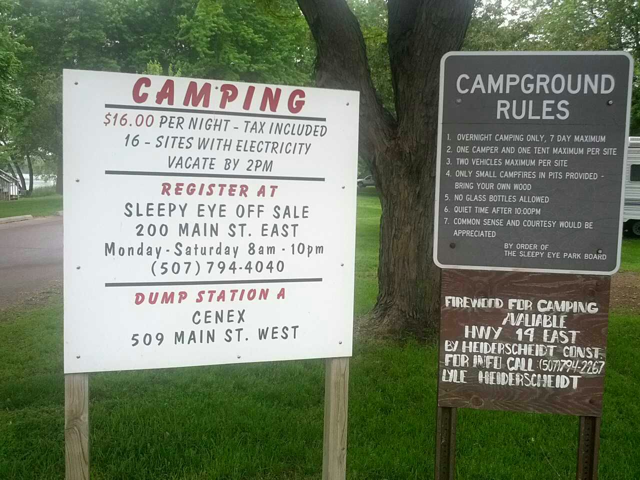 Sleepy Eye Campground Sleepy Eye, MN EV Station