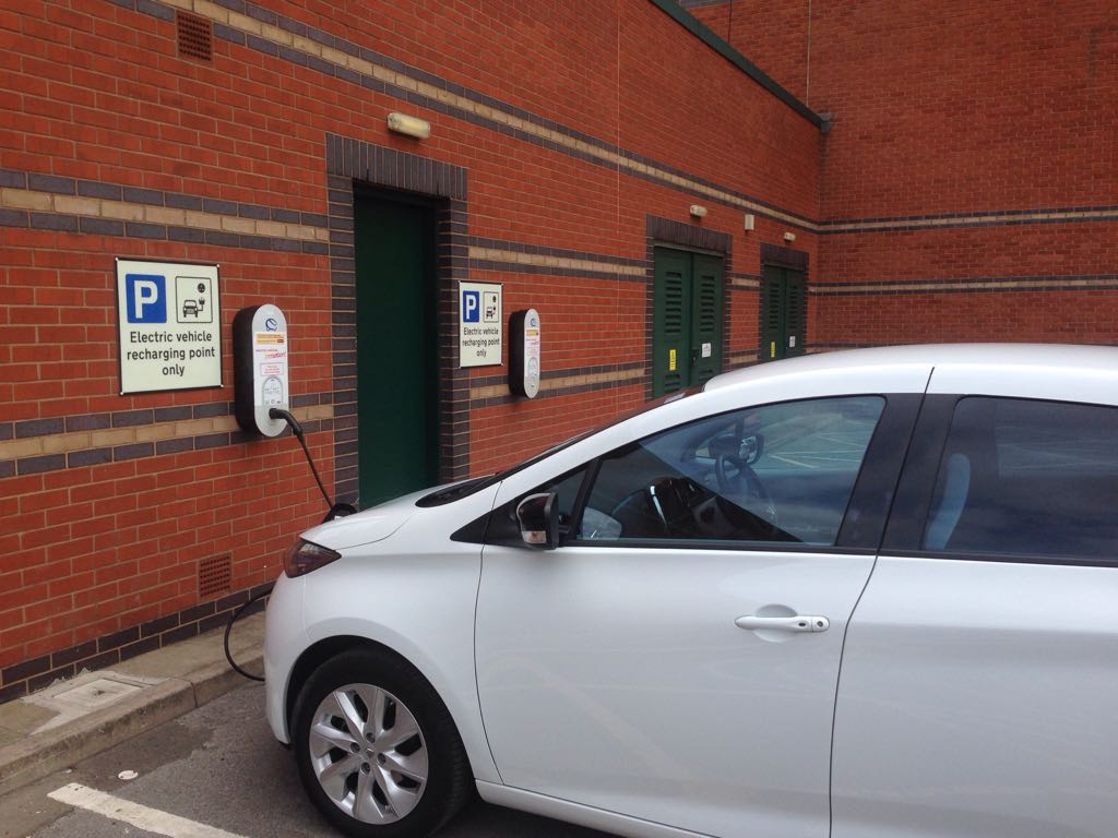 Meadowhall Centre Orange Car Park Sheffield, England EV Station
