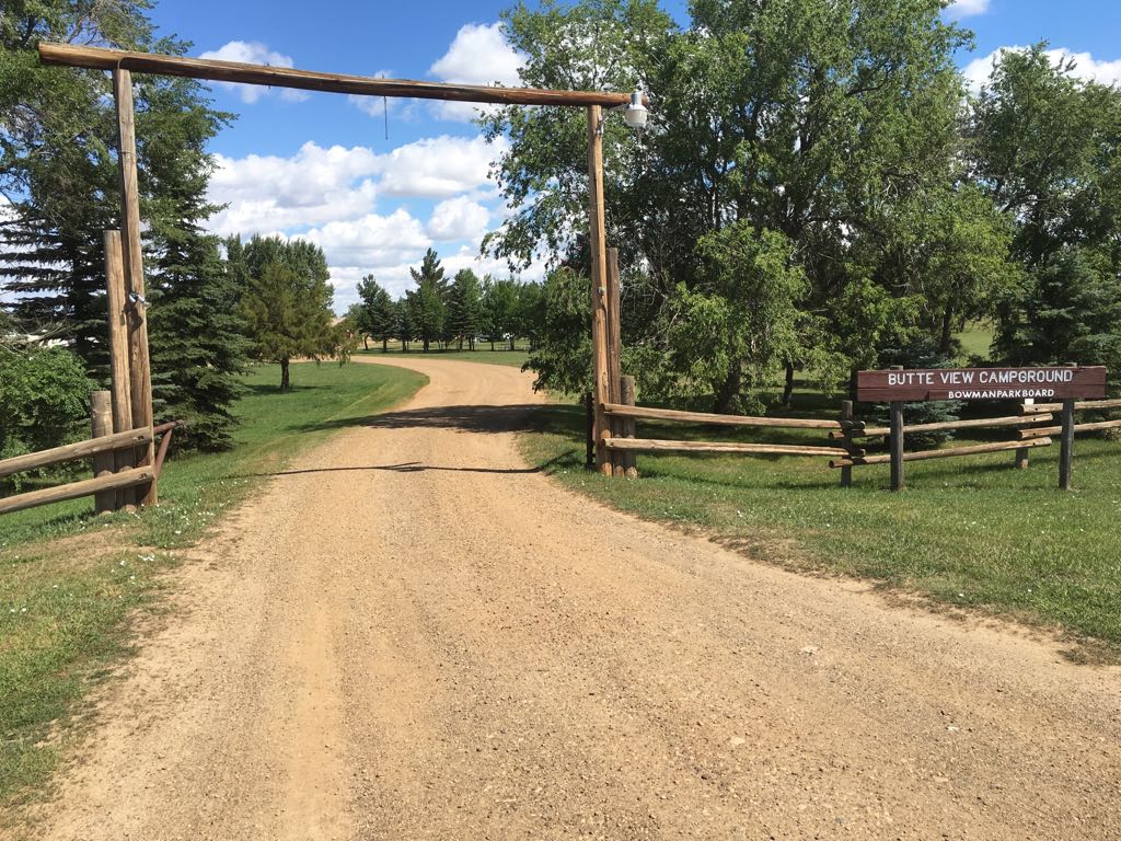 Bowman Parks and Butte View Campground Bowman, ND EV Station