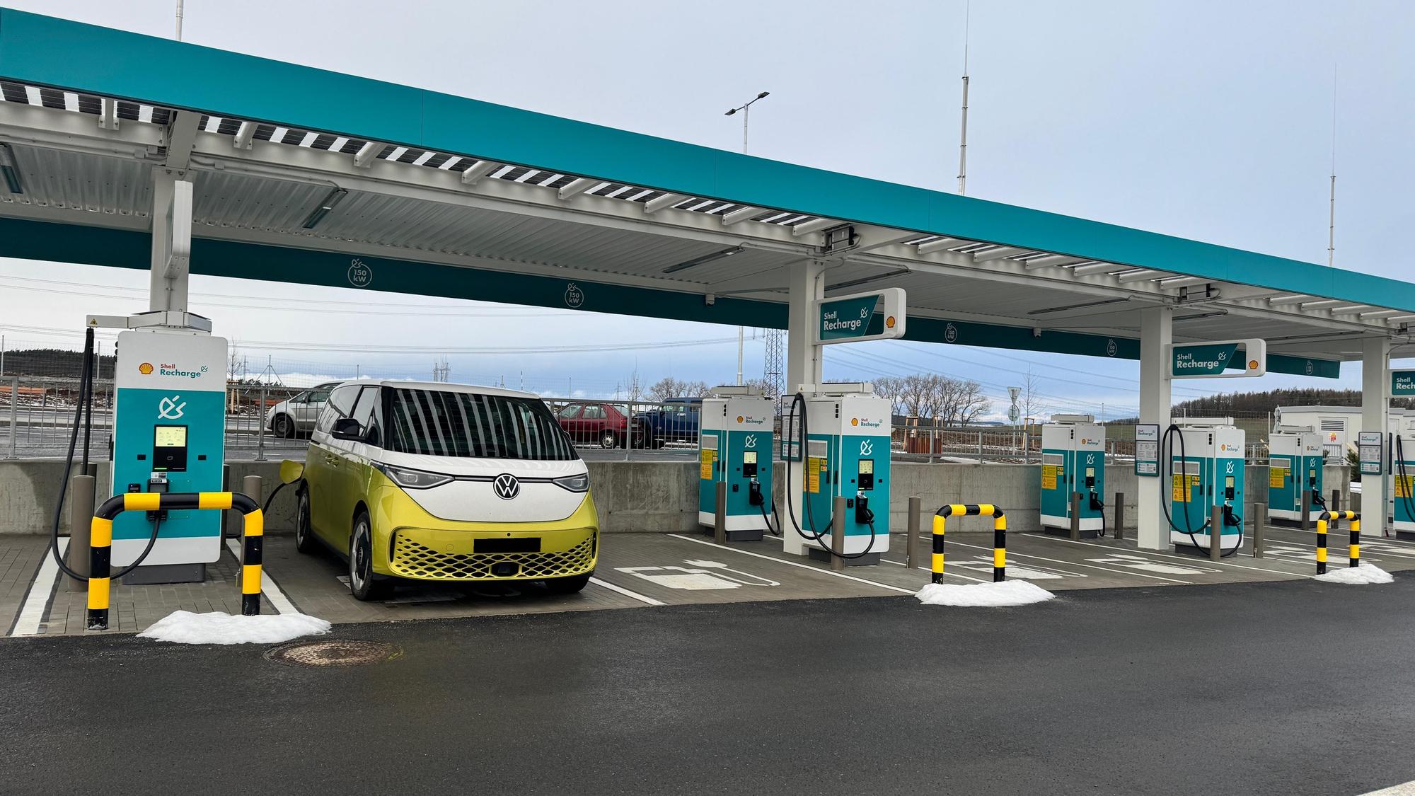 Shell D4 Krsice (směr Písek) | D4 odpočívka Shell Krsice | EV Station