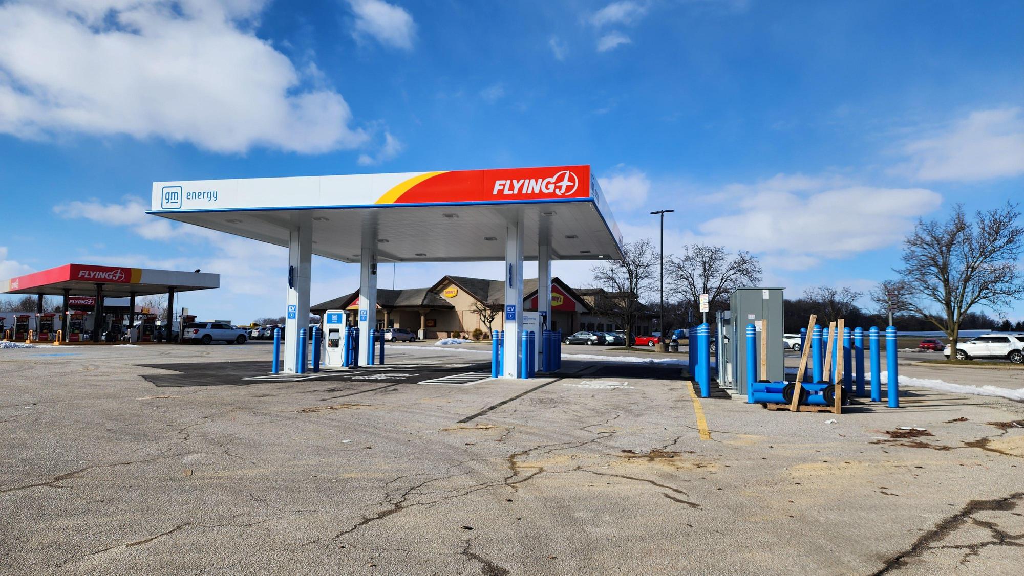 Flying j travel center haubstadt in ev station