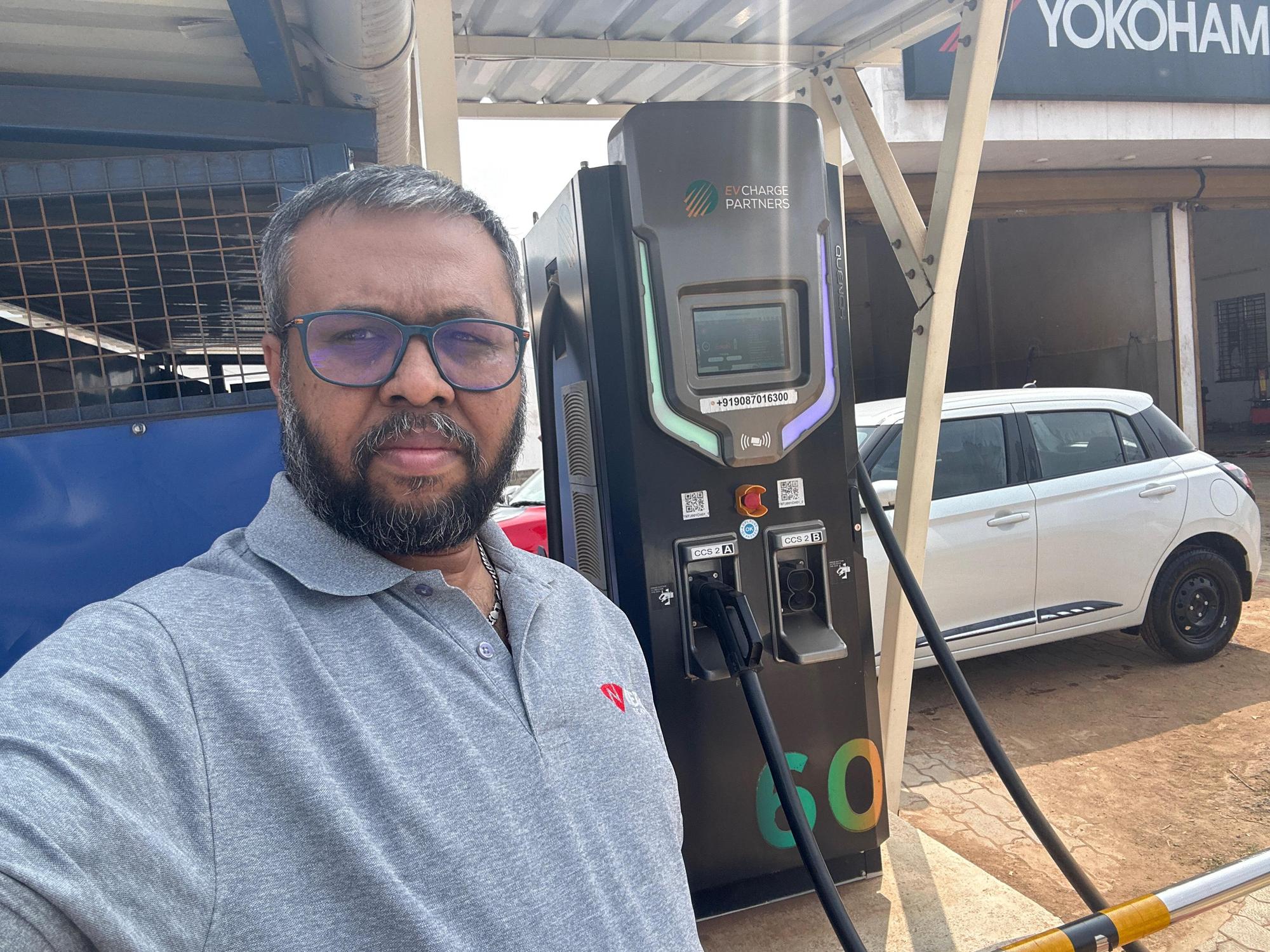 EVCPThanjavur Omega Cars & Tyres 60 Kw Thanjavur, TN EV Station