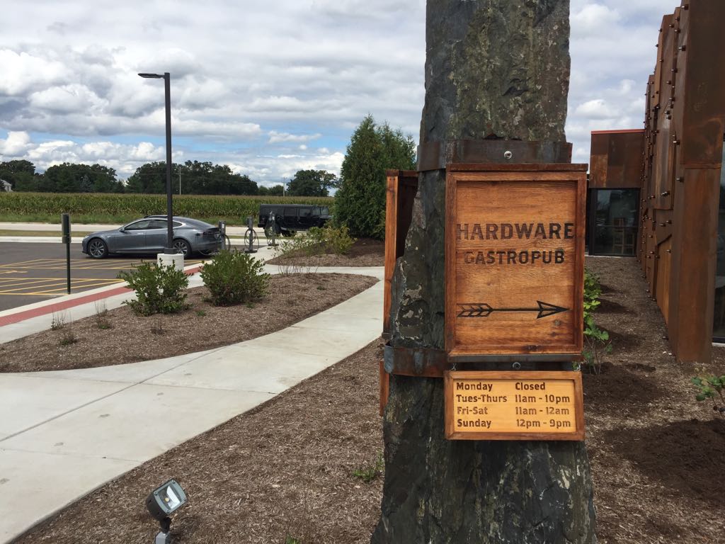 Hardware Sustainable Gastropub & Brewery North Aurora, IL EV Station
