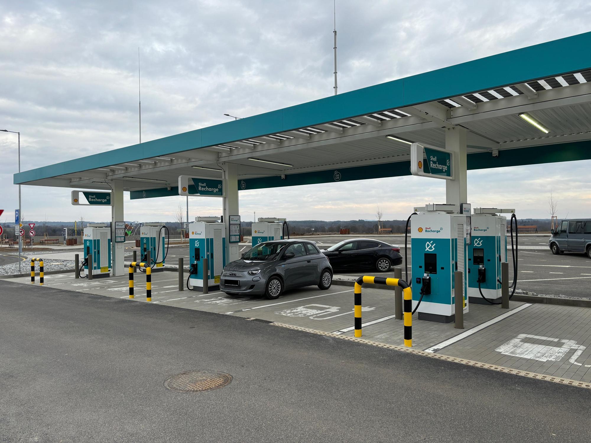 Shell D4 Krsice (směr Praha) | D4 odpočívka Shell Krsice | EV Station