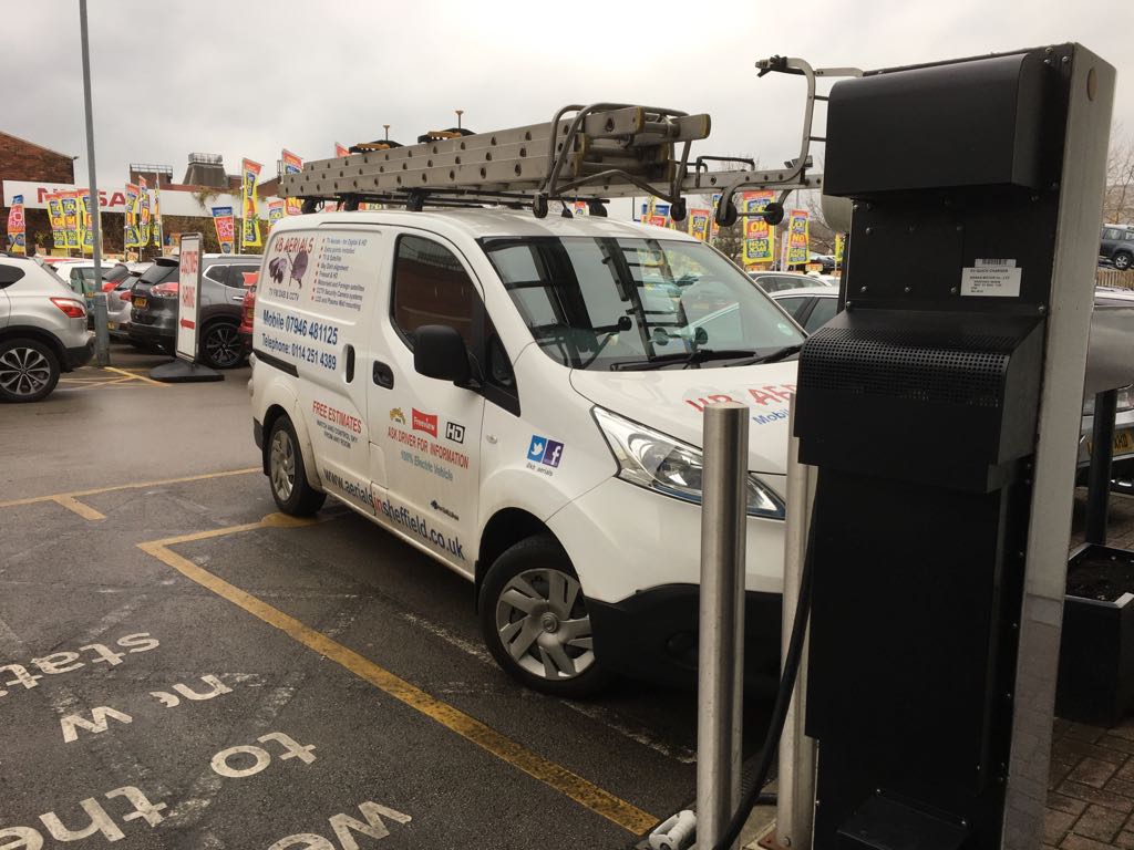 Bristol Street Motors Nissan Sheffield, England EV Station