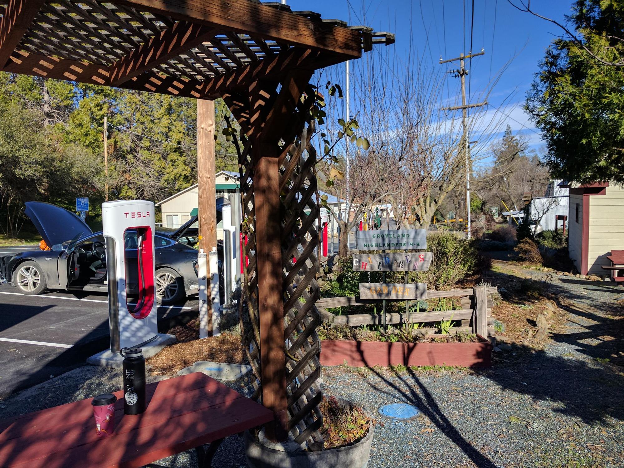 County Parking Lot Groveland, CA EV Station