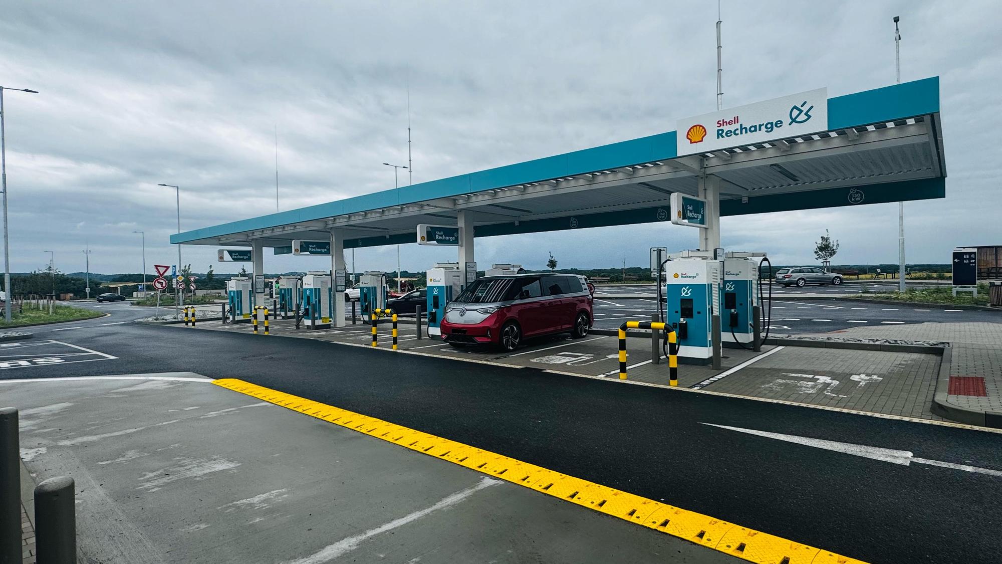 Shell D4 Krsice (směr Praha) | D4 odpočívka Shell Krsice | EV Station