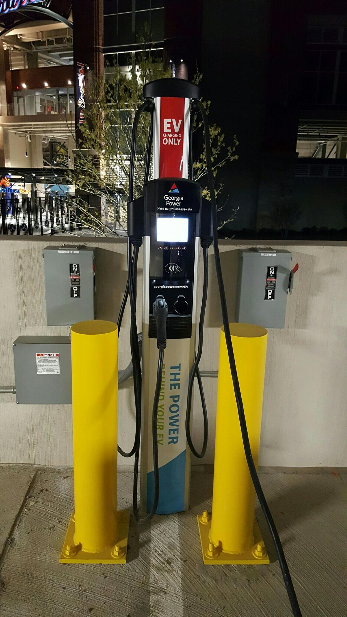 The Battery Atlanta Delta Deck Inside Atlanta, GA EV Station