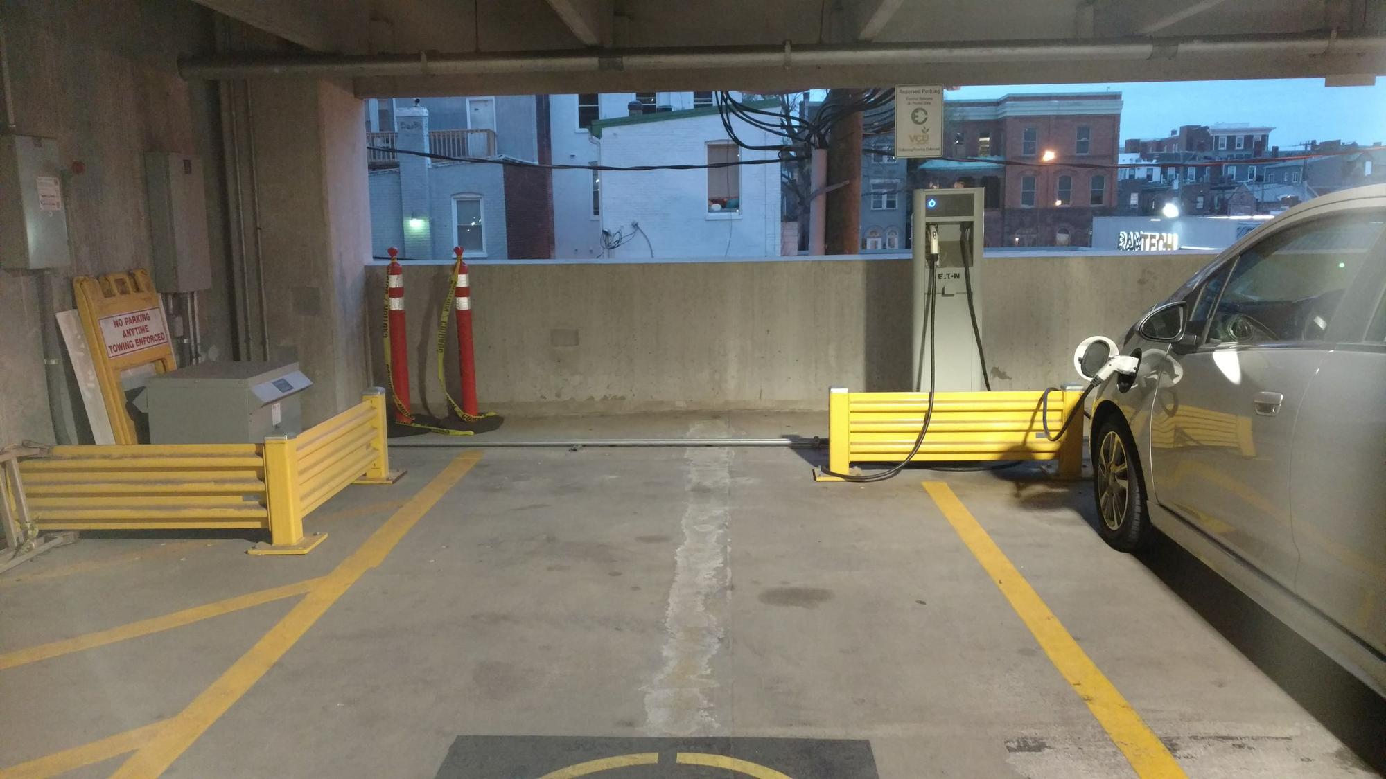 VCU West Broad Street Parking Deck Richmond, VA EV Station