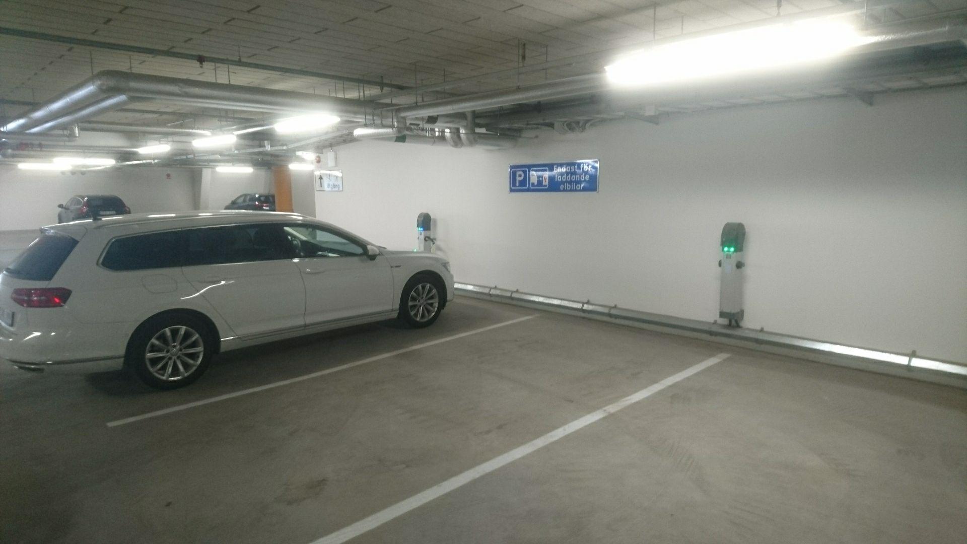 Karlstad Sjukhus, Klarälvsgaraget Karlstad, Värmlands län EV Station
