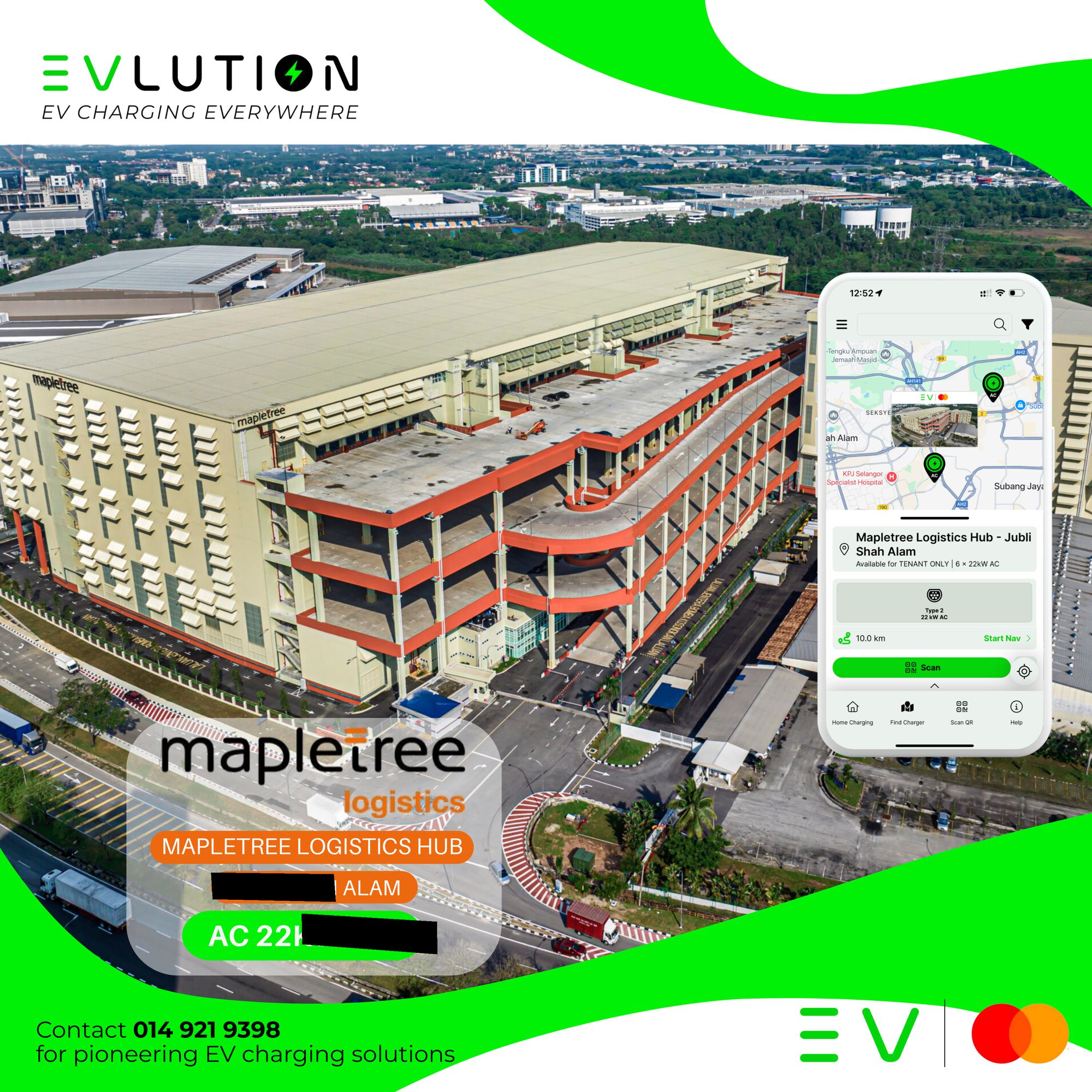 EVlution | Mapletree Logistics Hub, Jubli Shah Alam [22kW AC] | Subang ...