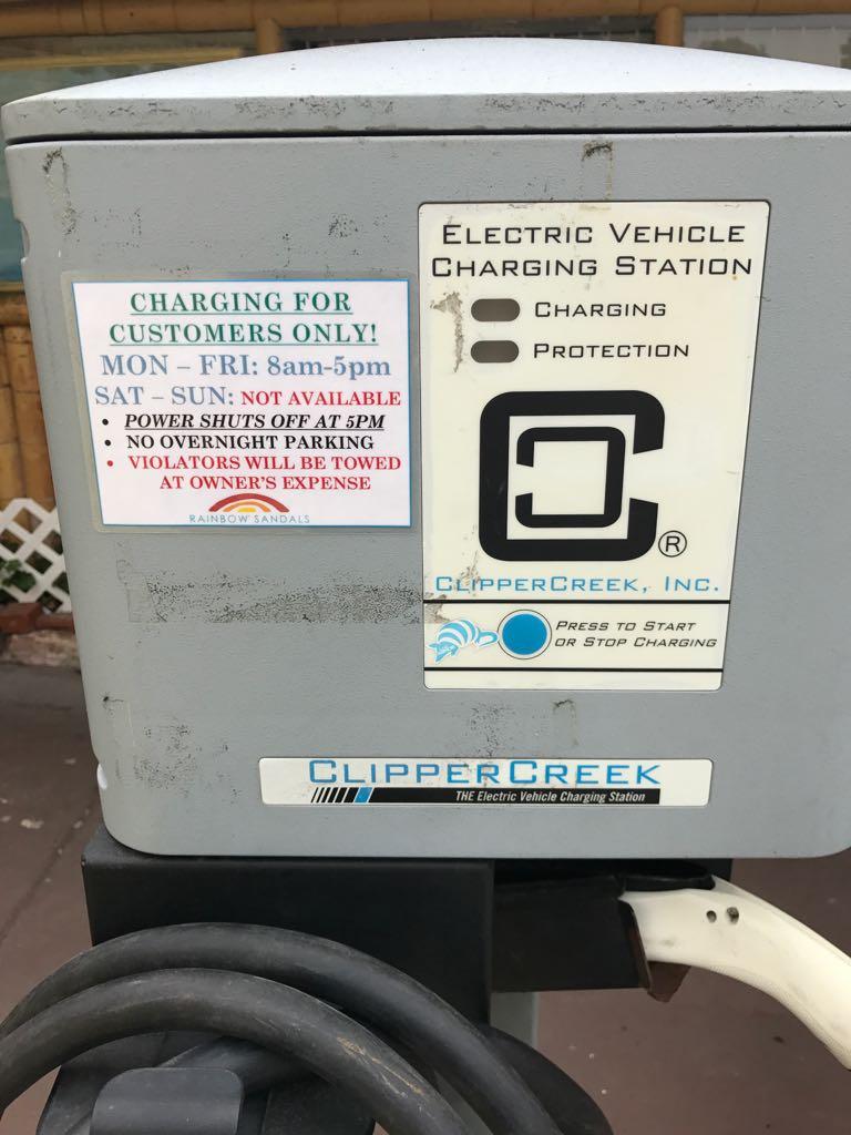 Rainbow Sandals Factory Outlet San Clemente, CA EV Station