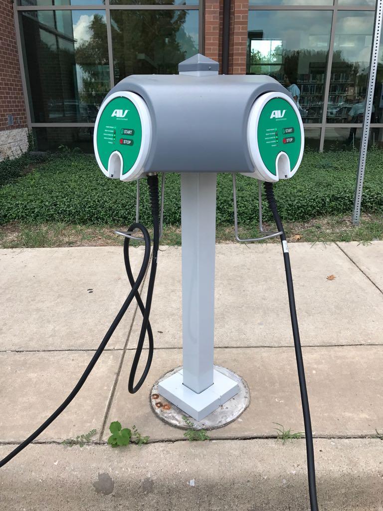 Roy & Helen Hall Memorial Library McKinney, TX EV Station