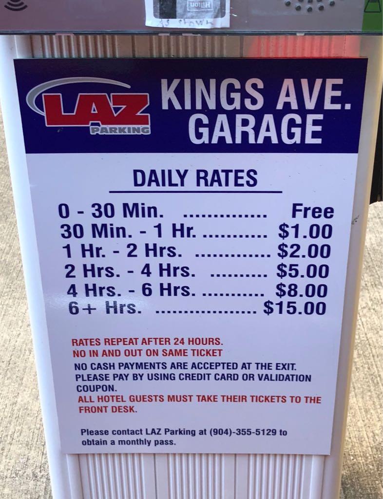 Kings Avenue Parking Garage (JTA) Jacksonville, FL EV Station