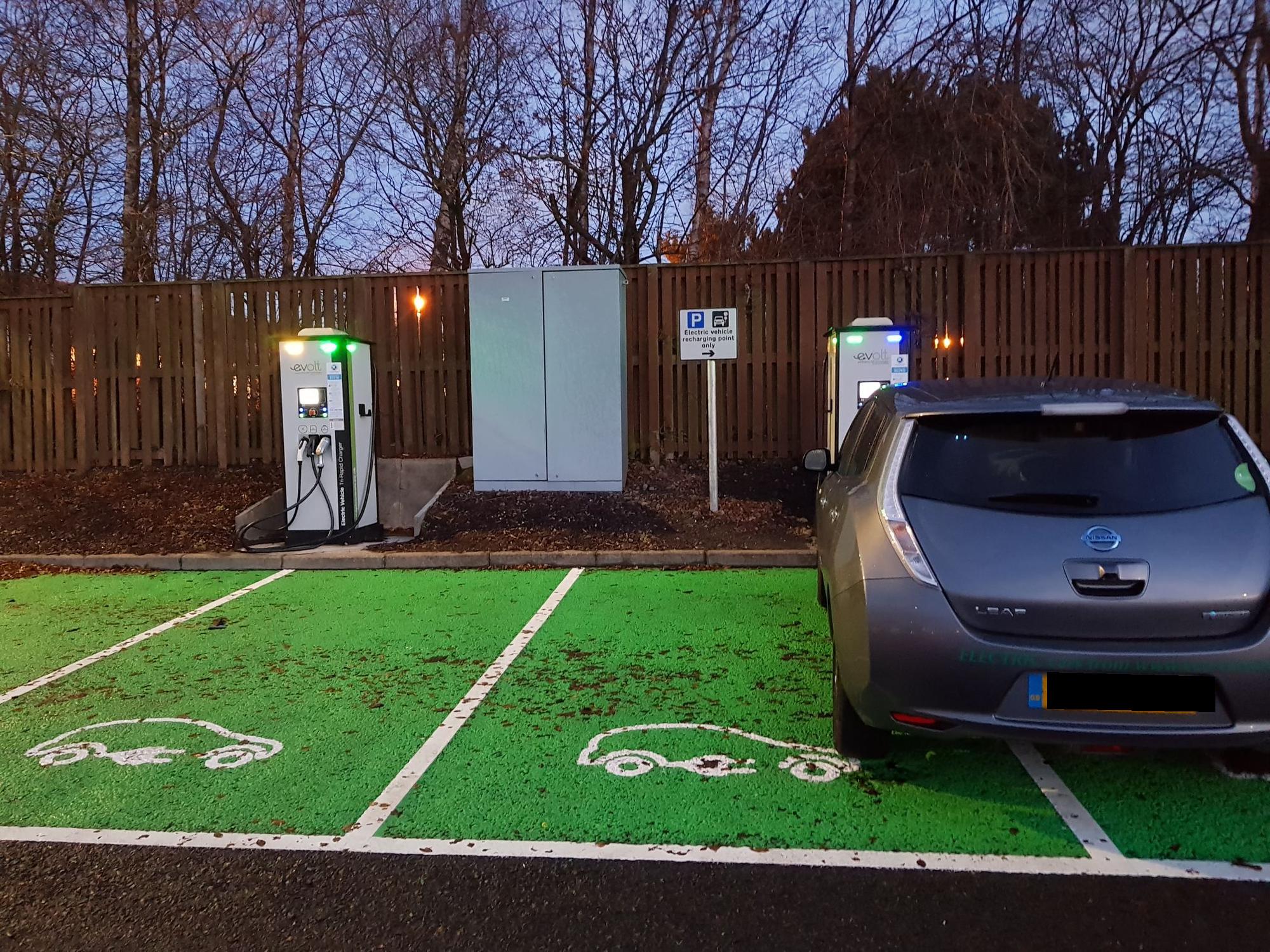 Kinross Park & Ride Car Park Kinross, Scotland EV Station