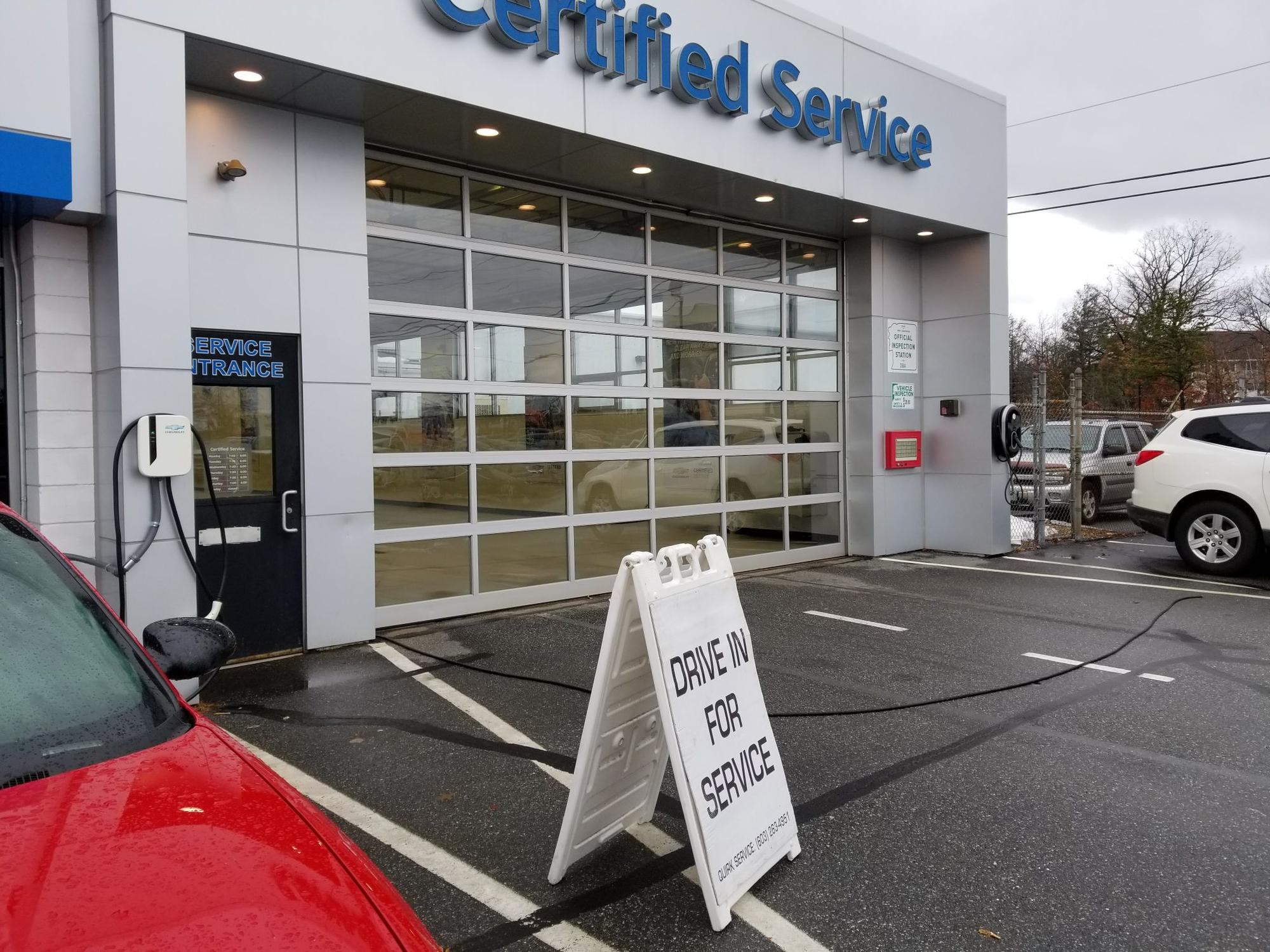 Quirk Chevrolet Manchester Service Manchester, NH EV Station