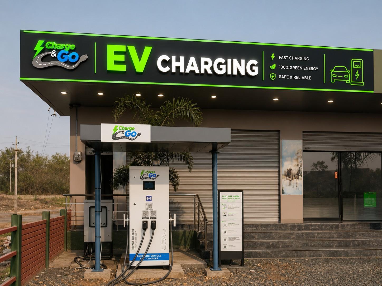 Charge & Go EV (120 KW) Fast Charging Station | Dinnedevarapadu, AP ...