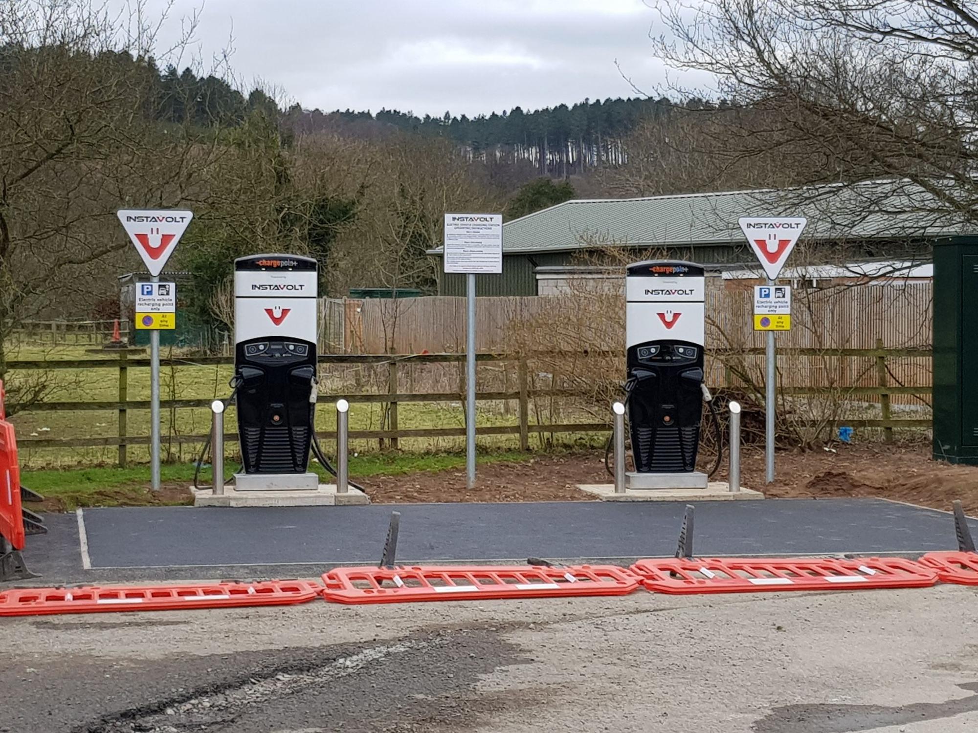 Gulf Service Station Colwich Little Haywood, England EV Station