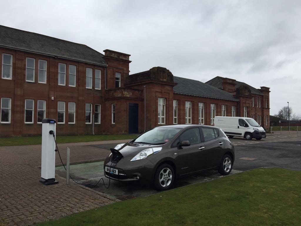 East Ayrshire Council HQ Kilmarnock, Scotland EV Station
