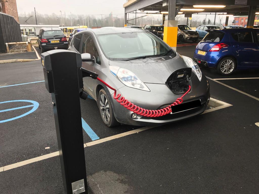 Metrolink Car Park Oldham, England EV Station