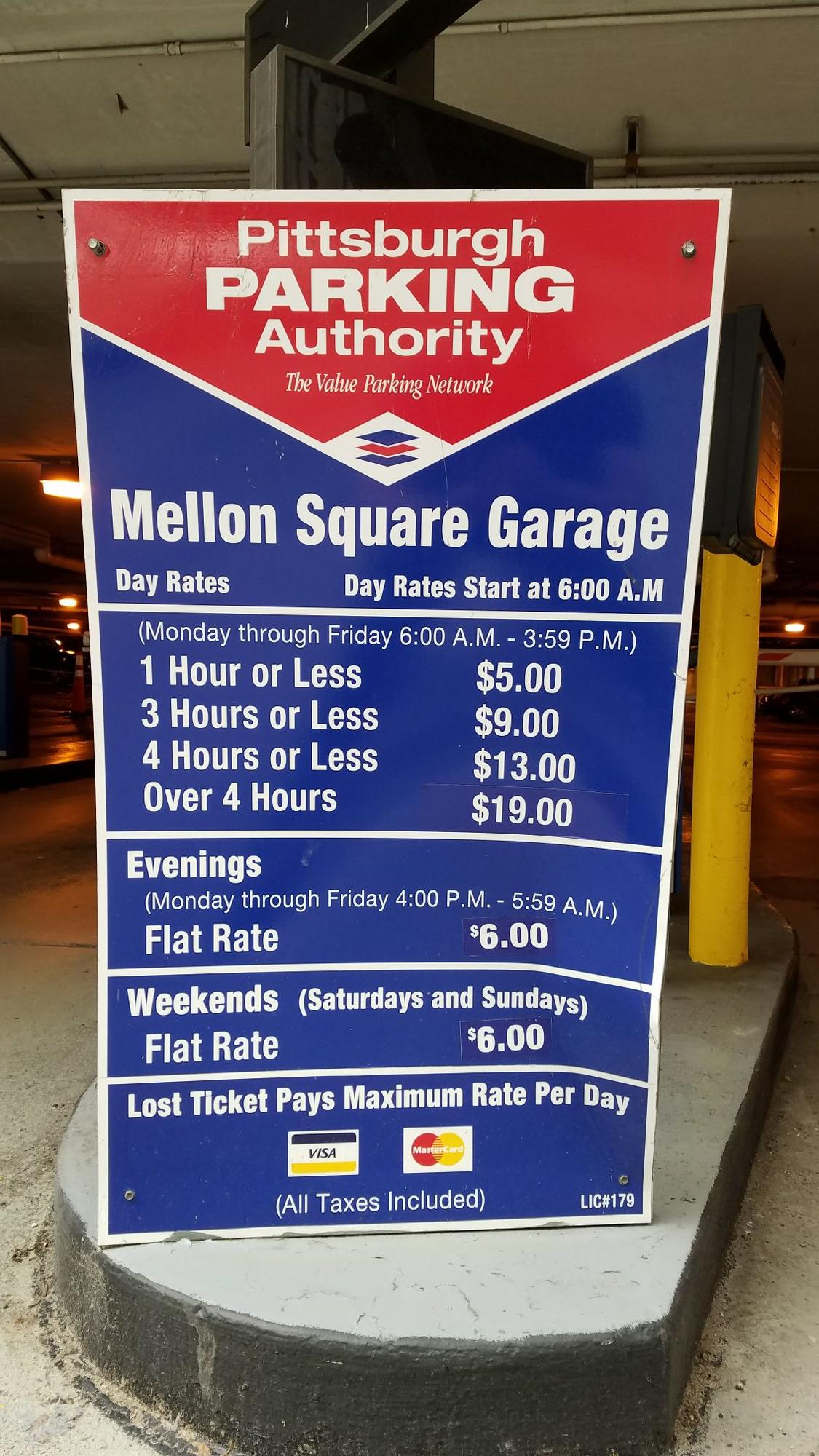 Mellon Square Garage | Pittsburgh, PA | EV Station