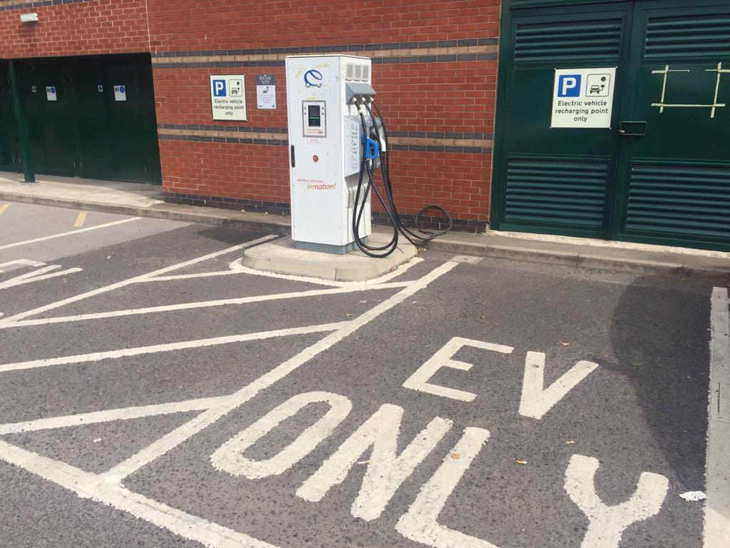 Meadowhall Centre Orange Car Park Sheffield, England EV Station