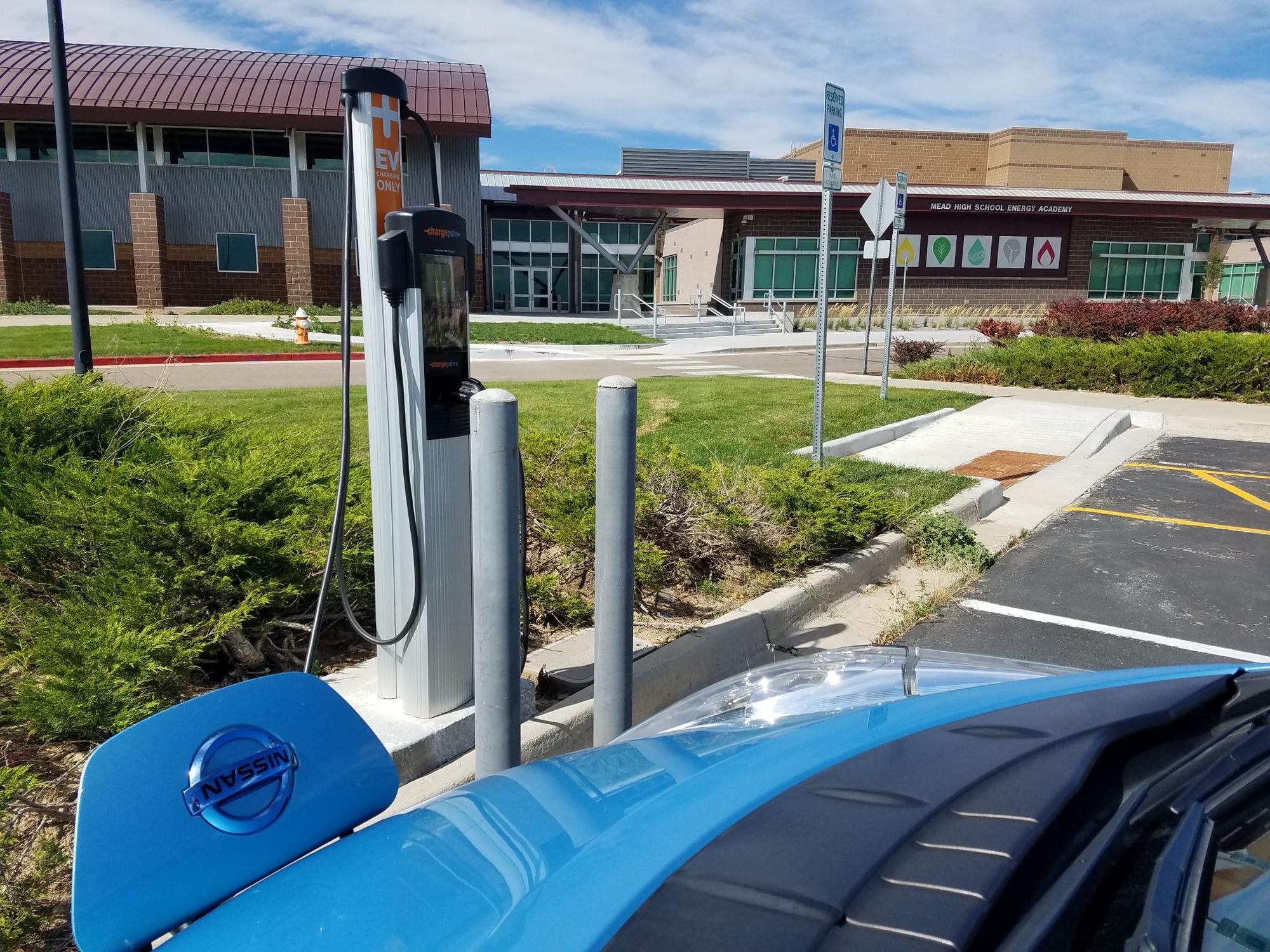 Mead High School Longmont, CO EV Station