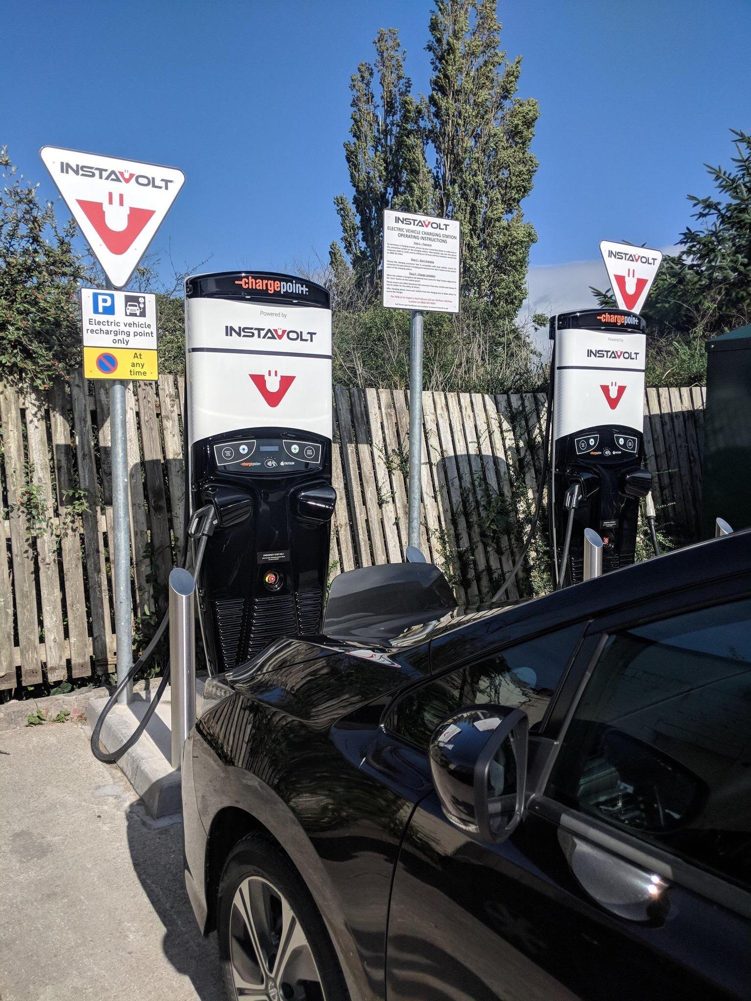 BP Garage Lea, England EV Station