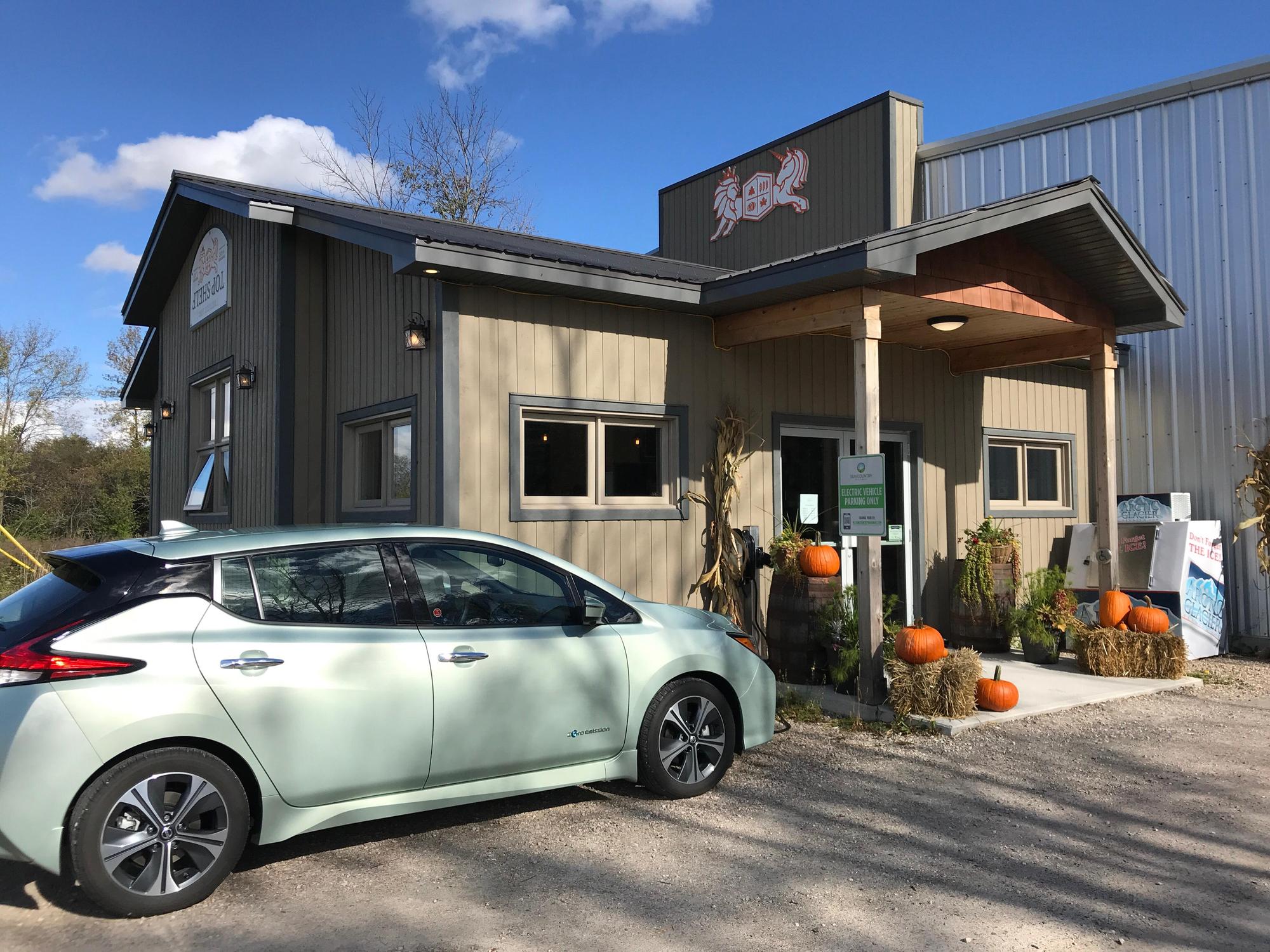 Top Shelf Distillers Perth, ON EV Station