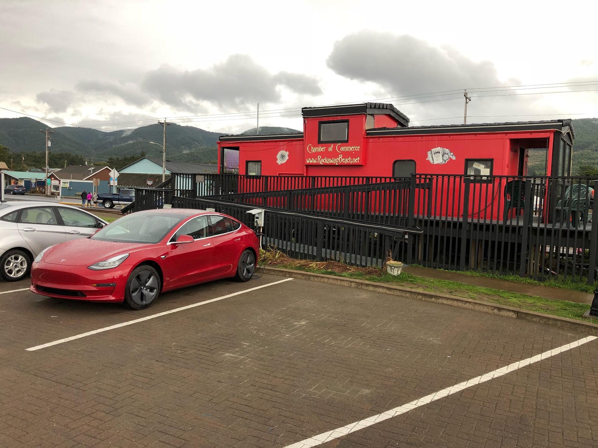 Rockaway Beach Chamber of Commerce Rockaway Beach, OR EV Station