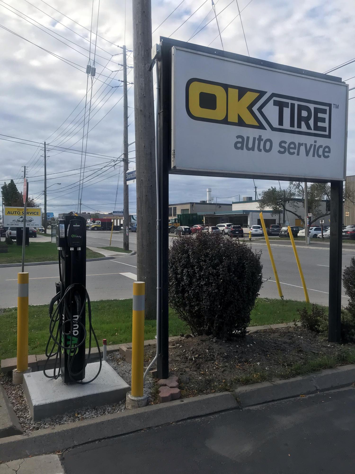 Ok Tire Etobicoke Toronto, ON EV Station