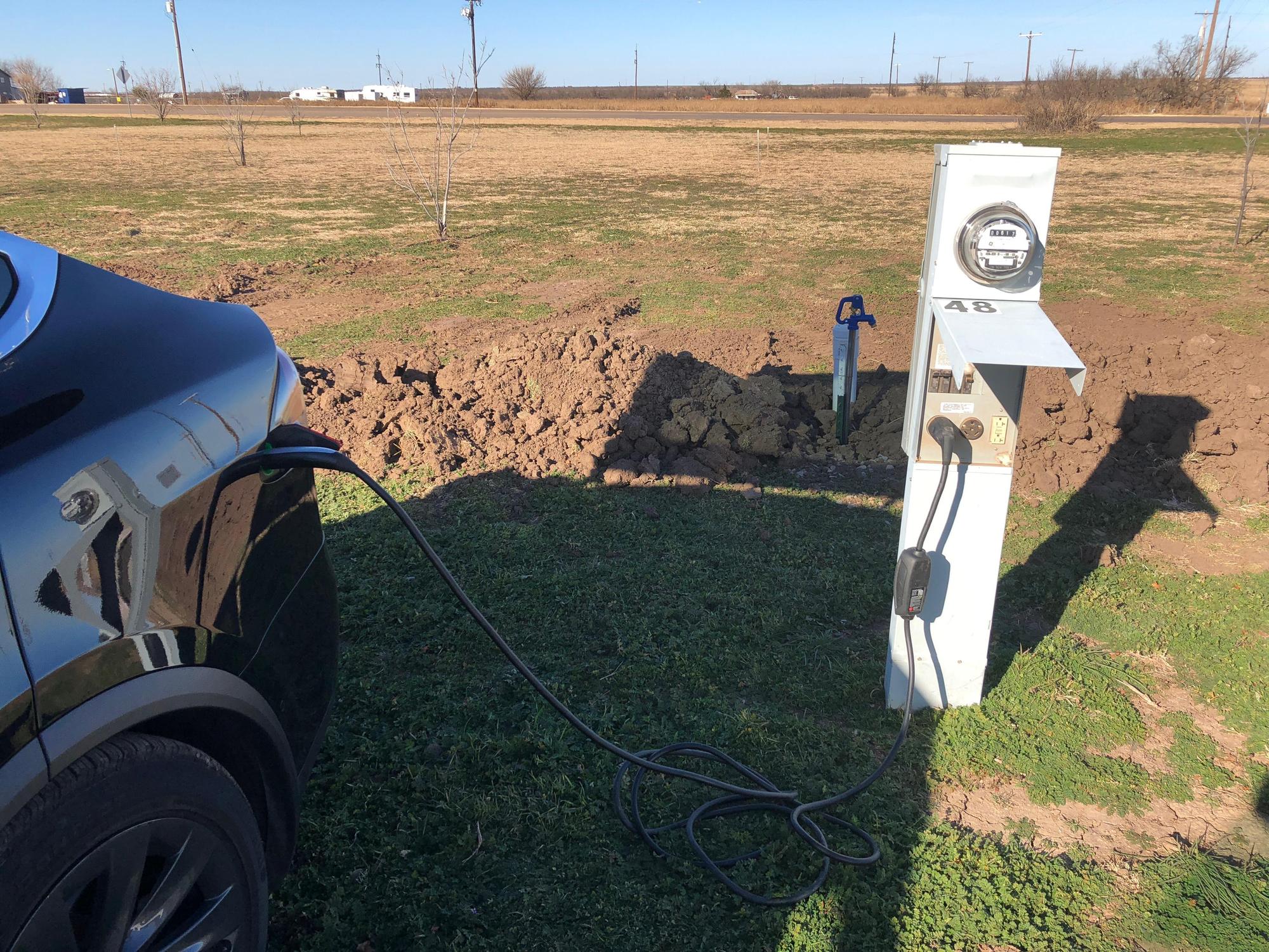 Ole Towne Cotton Gin RV Park Quanah, TX EV Station