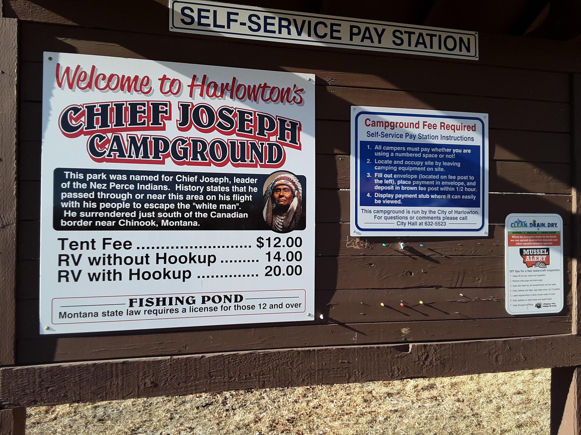 Chief Joseph Park Campground Harlowton, MT EV Station