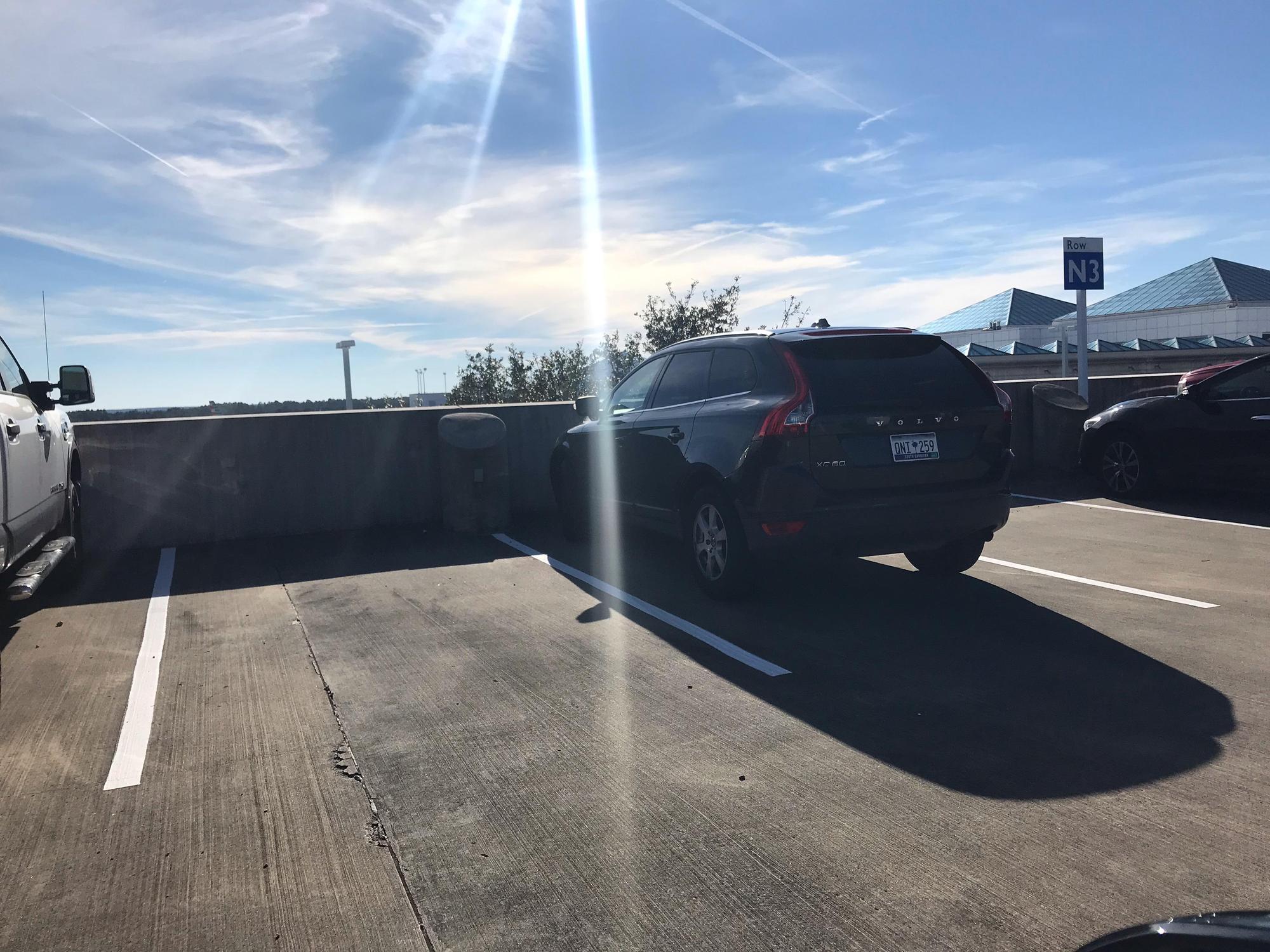 Columbia Metropolitan Airport parking garage West Columbia, SC EV